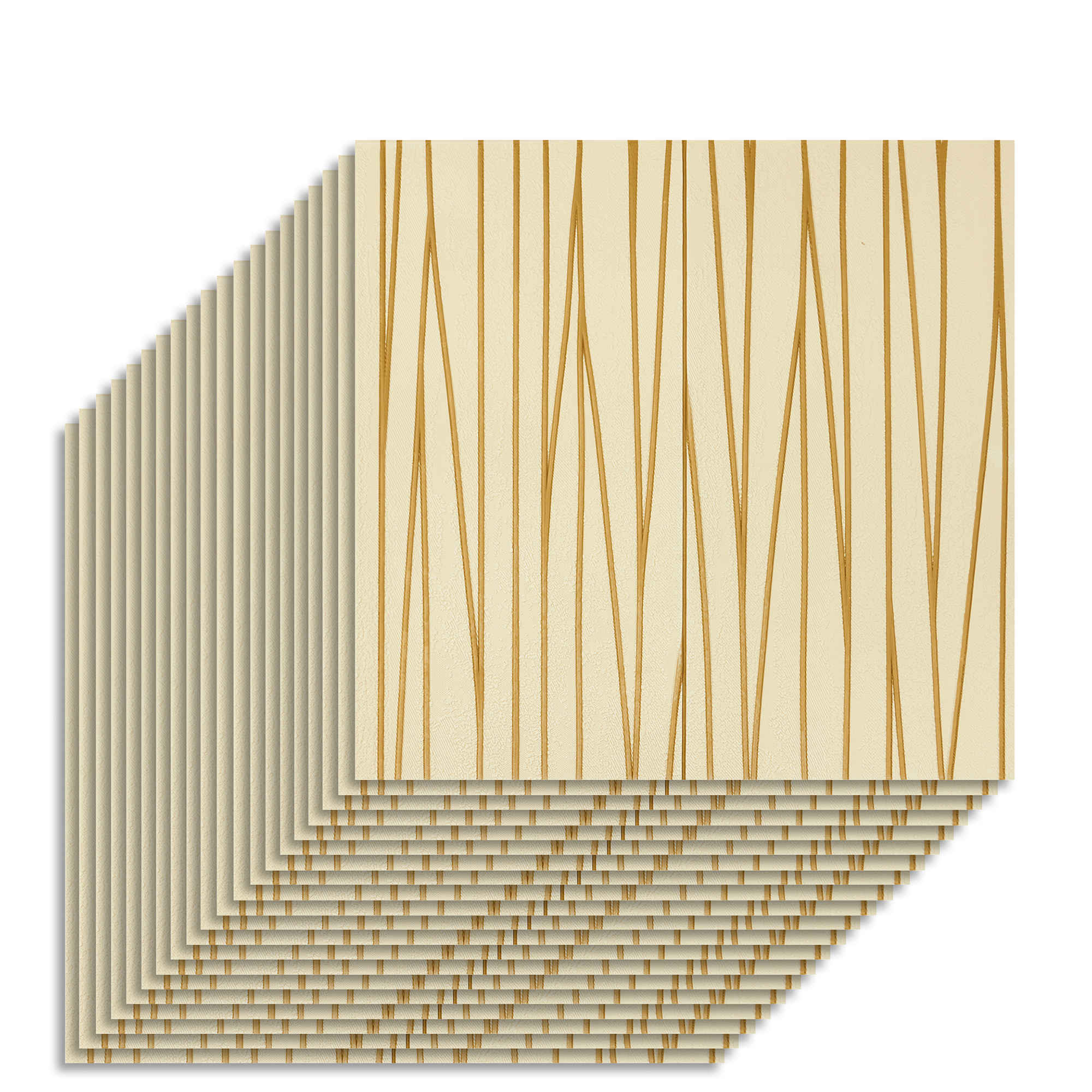 Изображение товара Комплект панелей ПВХ Lako decor Барокко Тростник 700x700мм 9.8м² 20шт