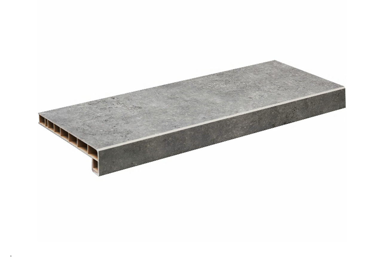 Изображение товара Подоконник пластиковый Moeller с заглушкой 1500x300мм матовый серый топаз