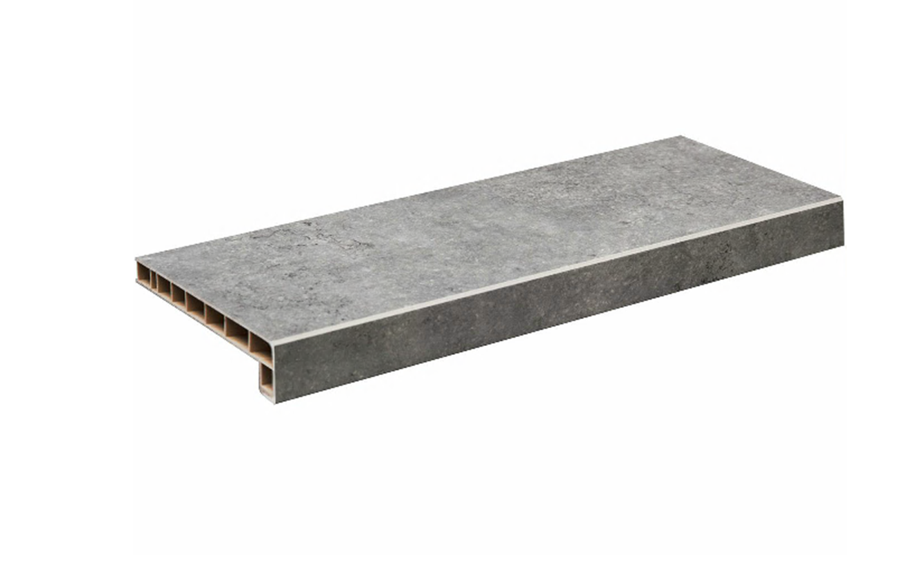 Изображение товара Подоконник пластиковый Moeller с заглушкой 1500x400мм матовый серый топаз