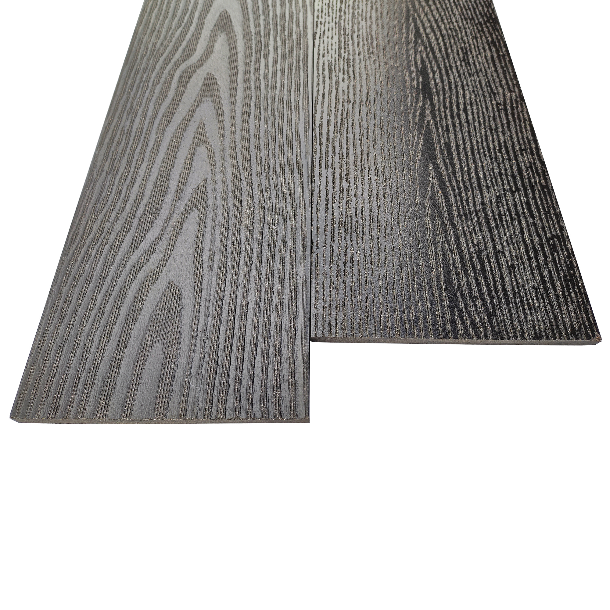 Изображение товара Заборная доска ДПК Faynag Pino цвет кварц 2000x150x10мм двусторонний структура дерева 0.6м² 2шт