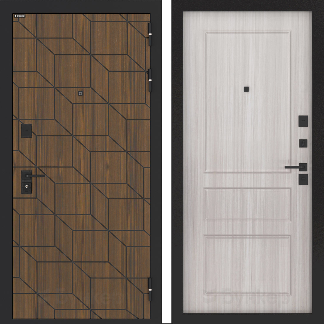 Изображение товара Входная дверь Бункер BN-03 Ларче правый 205x96 см с панелью ФЛ-116