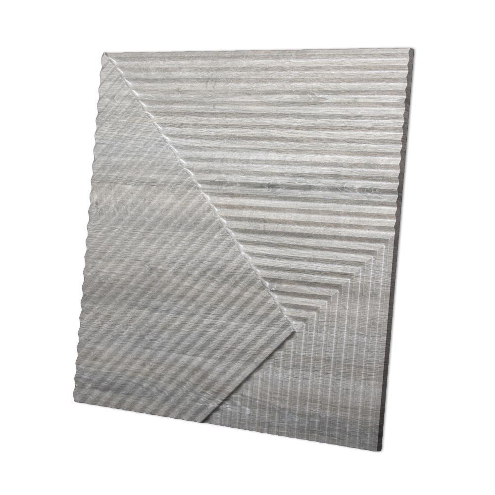 Изображение товара 3D гипсовая панель Artpole FIELDS-2 600x600 мм бежевый дуб классический