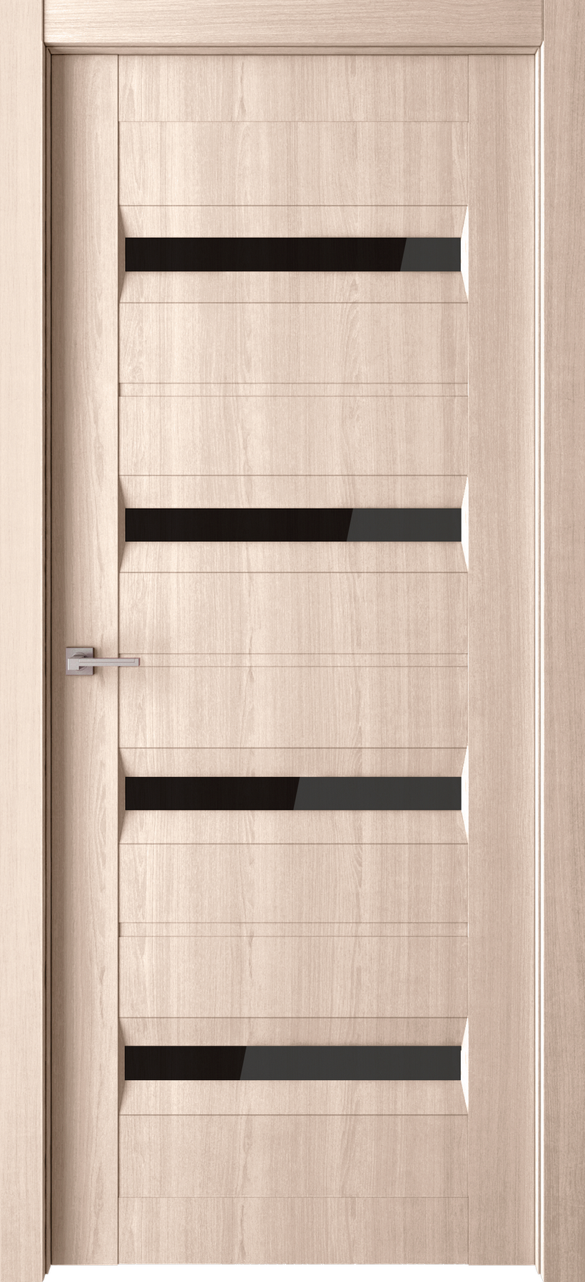 Изображение товара Дверь межкомнатная Sidoorov Версаче остеклённая 200x70см пленка ПВХ цвет дуб шенон без замка и петель