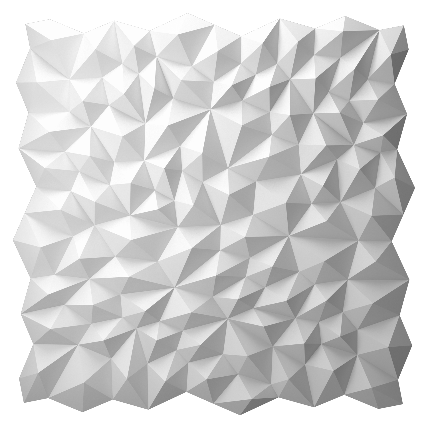 Изображение товара Стеновая панель 3D Bello deco Polymer белый 500x500мм 0.25м²