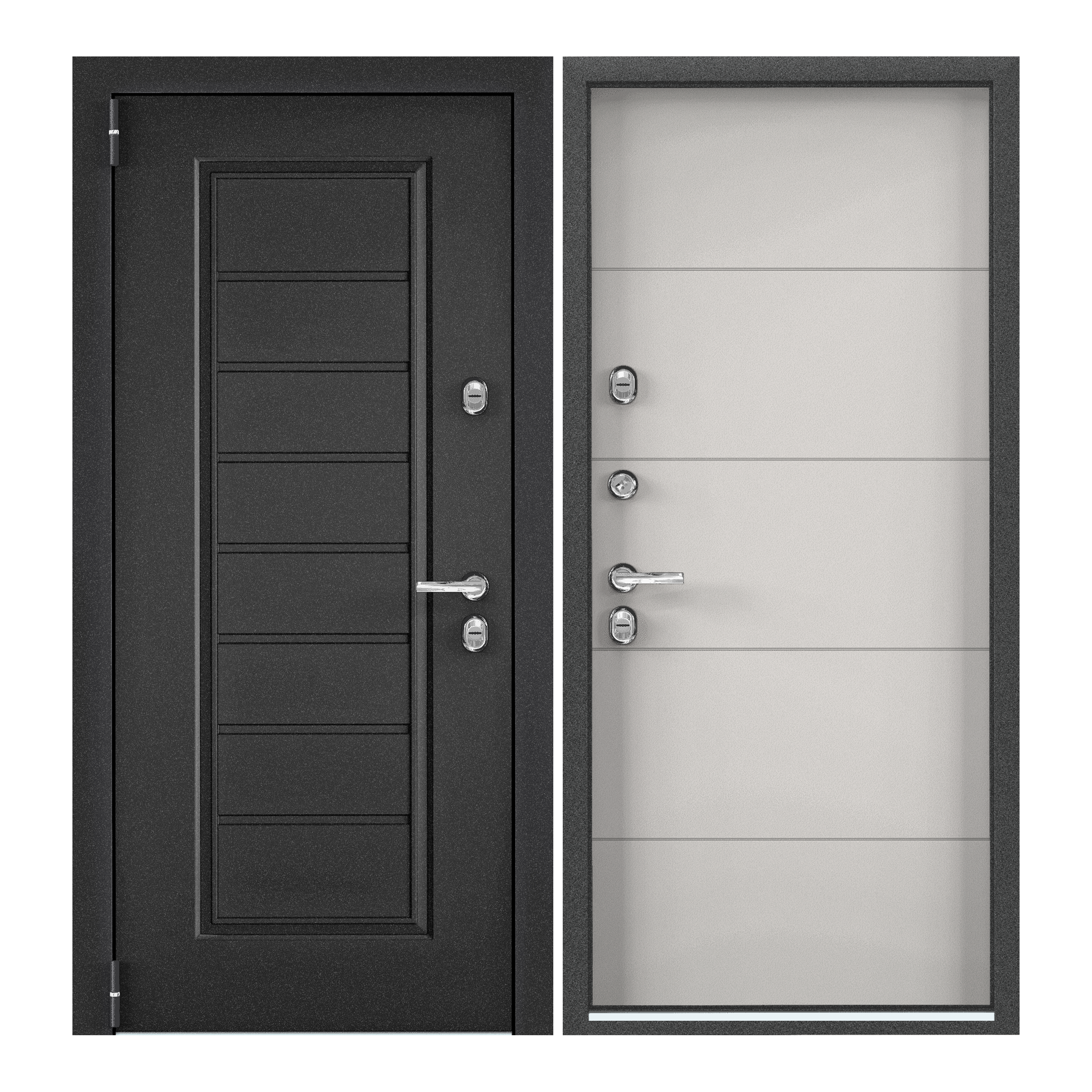 Изображение товара Входная дверь Torex Village advanced левый 205x95см цвет серый/белый