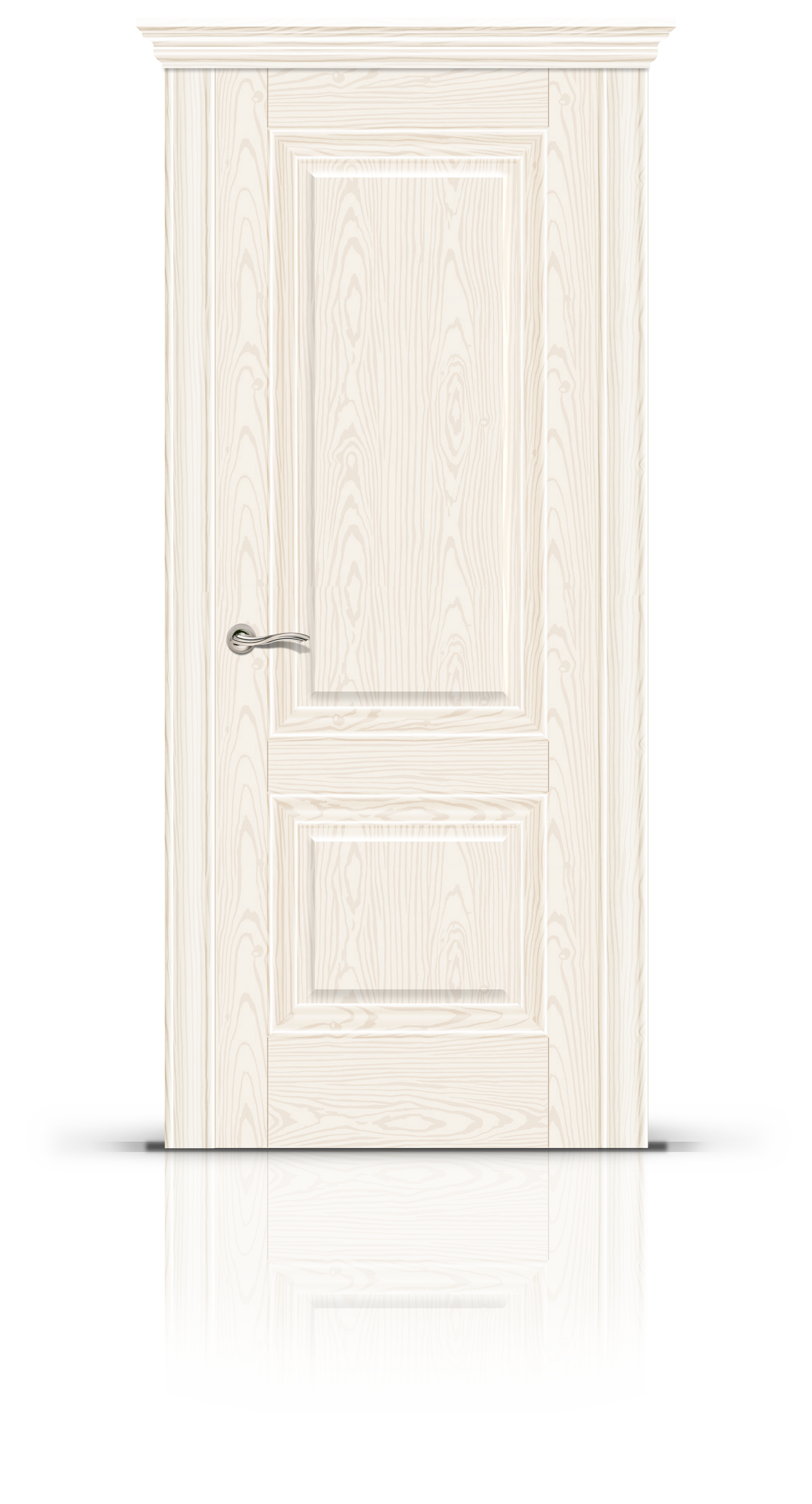 Изображение товара Дверь CITYDOORS Элеганс-1 Глухая 55x190 см, белый ясень