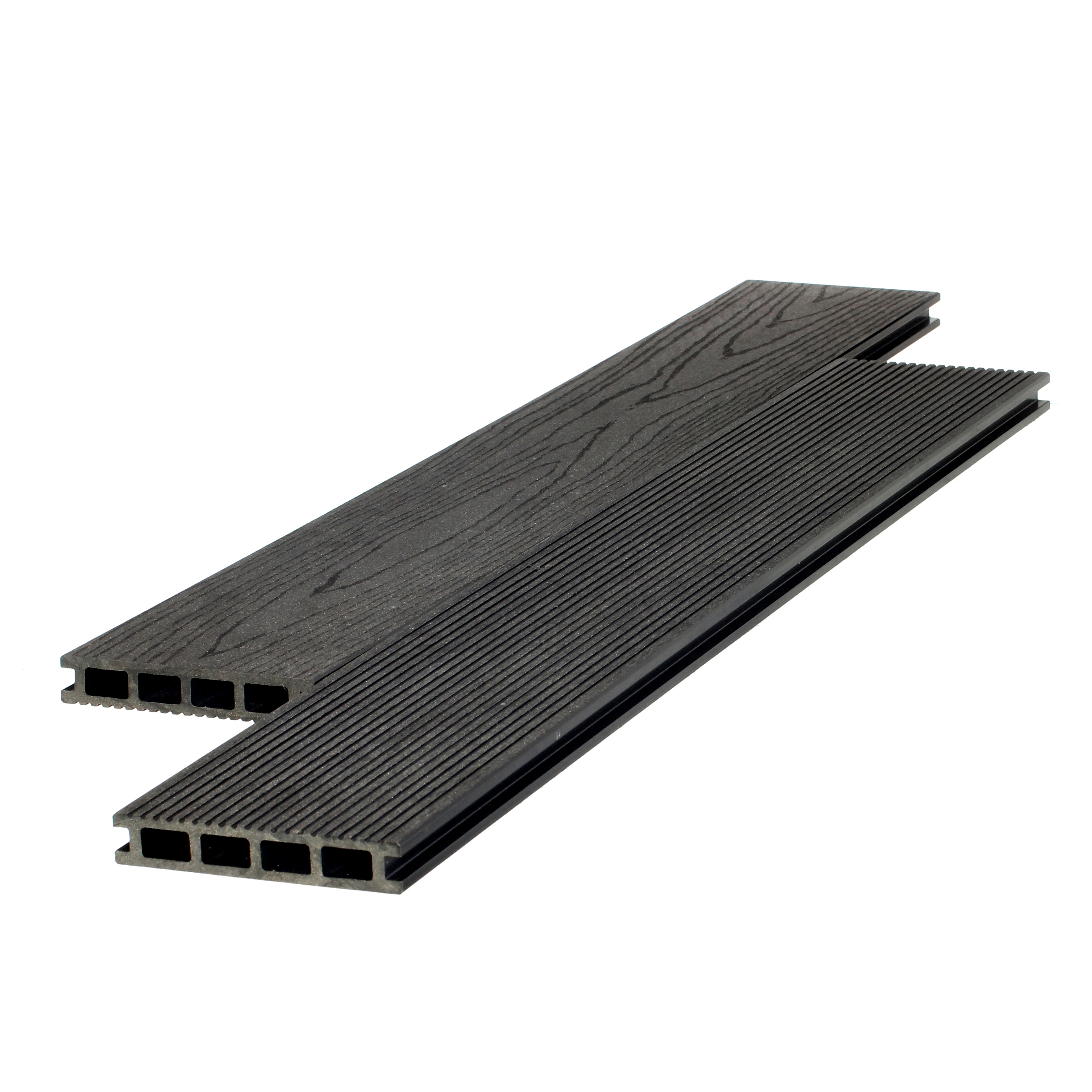 Изображение товара Террасная доска МДПК Diasdeck цвет антрацит 2000x140x25мм двусторонний вельвет/структура дерева 0.28м² 1шт Изображение товара Террасная доска МДПК Diasdeck цвет антрацит 2000x140x25мм двусторонний вельвет/структура дерева 0.28м² 1шт