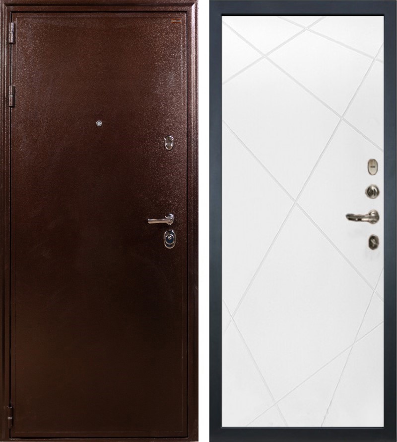 Изображение товара Входная дверь Lex Цезарь 205x88 см правый 110 мм антик медь