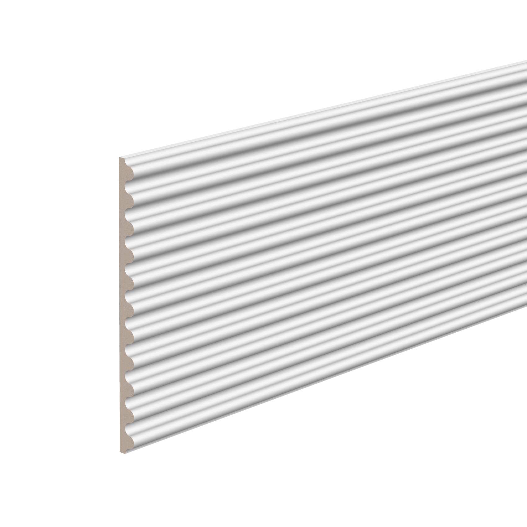 Изображение товара Стеновая панель 3D Ultrawood UW 07 i белый 2000x240x16мм 0.48м² 1шт