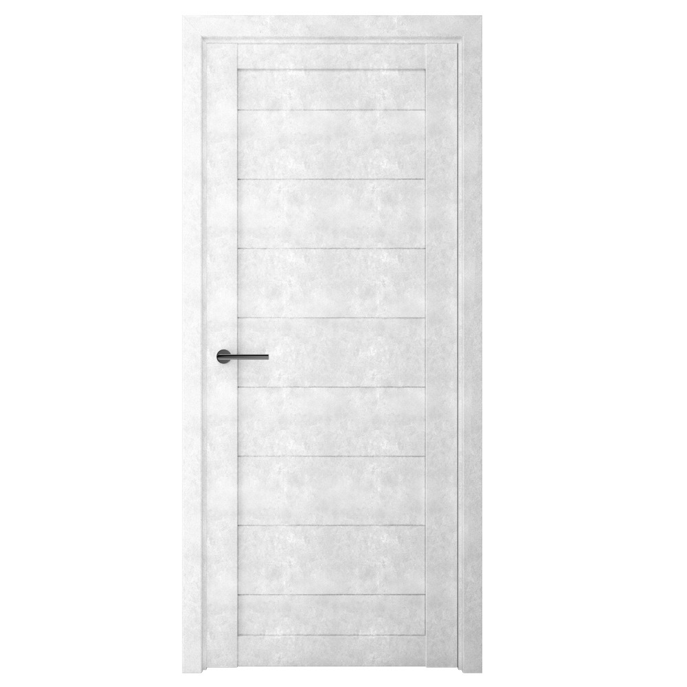 Изображение товара Межкомнатная дверь Техно-10 с покрытием Крафт-бетон 70x200 см, светло-серая