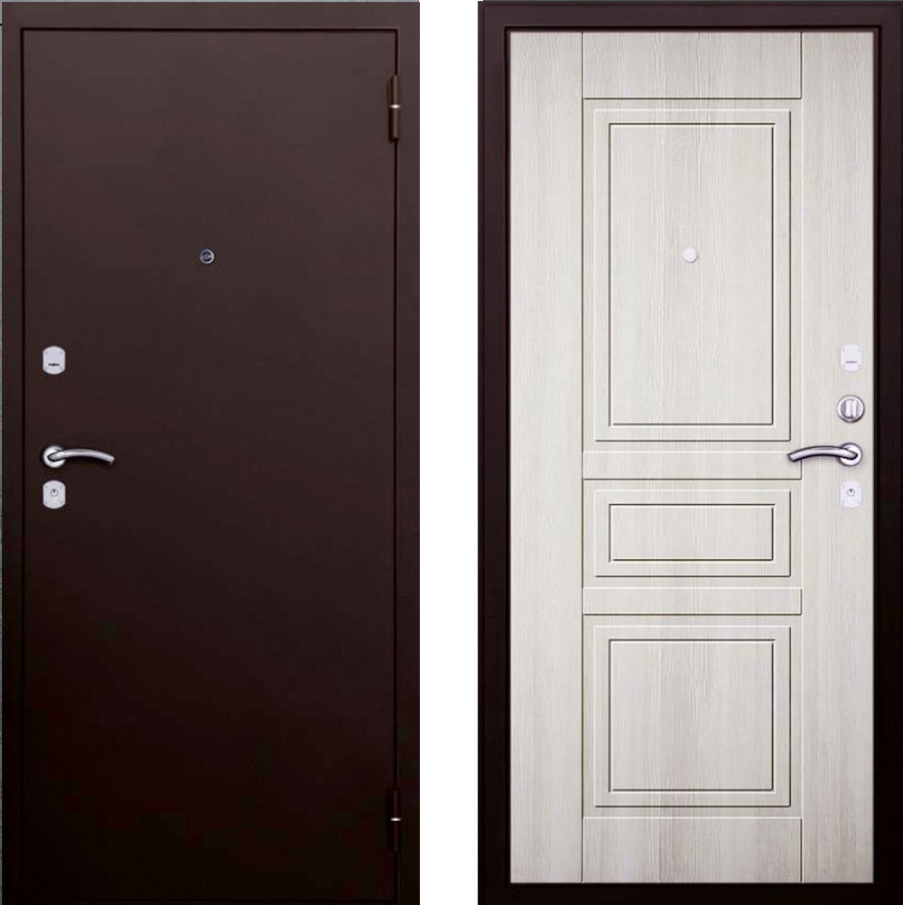 Изображение товара Входная дверь ЦСД А-2 Ларче правый 200x78 см - Антик Медь/Ларче Светлый