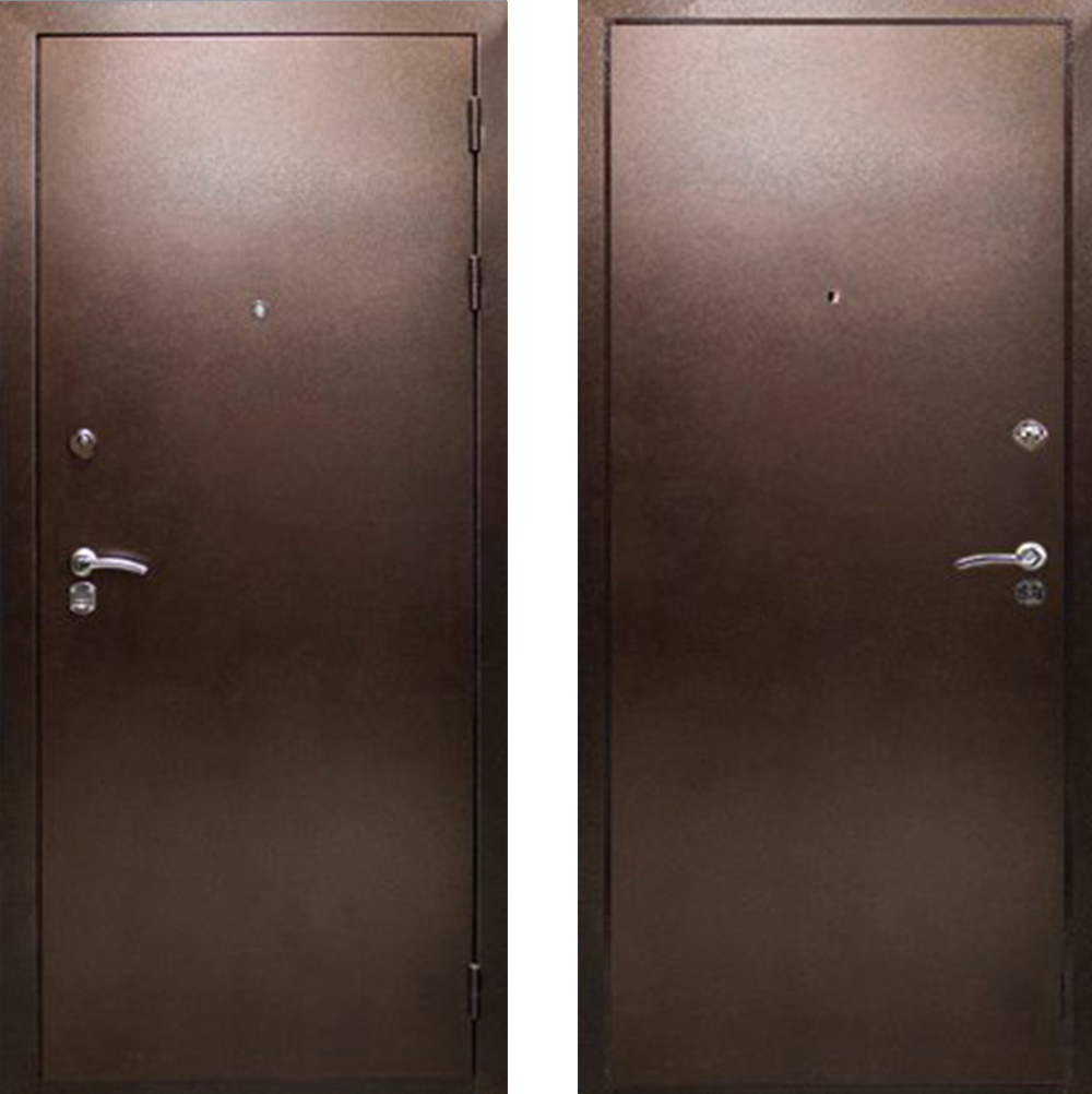 Изображение товара Входная дверь ЦСД Металл правый 205x86см цвет антик медь/антик медь
