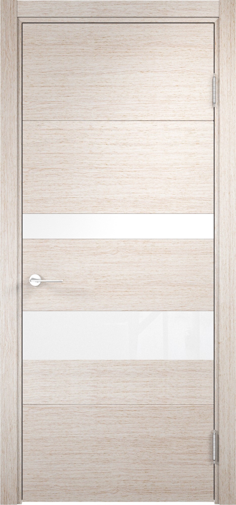 Изображение товара Дверь межкомнатная Турин 4 остекленная 200x90см экошпон цвет дуб бежевый вералинга