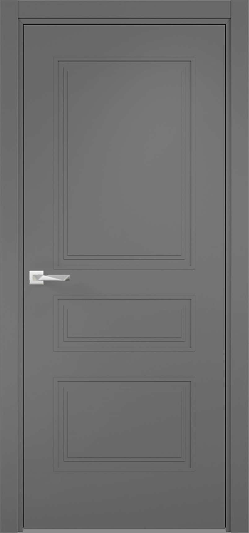 Изображение товара Межкомнатная дверь Loyard Ларедо глухая 200x80см софт графит ПВХ Россия