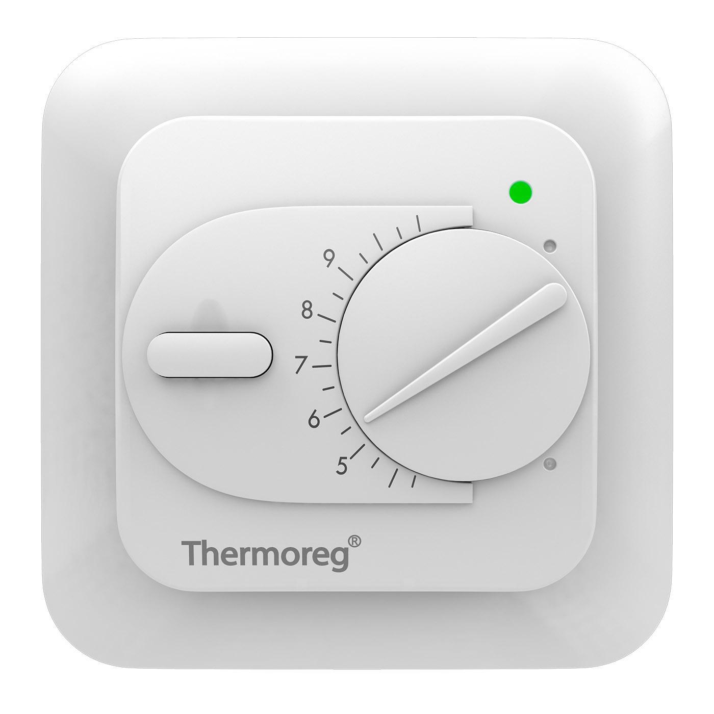 Изображение товара Терморегулятор для теплого пола Thermoreg TI-200 механический цвет белый