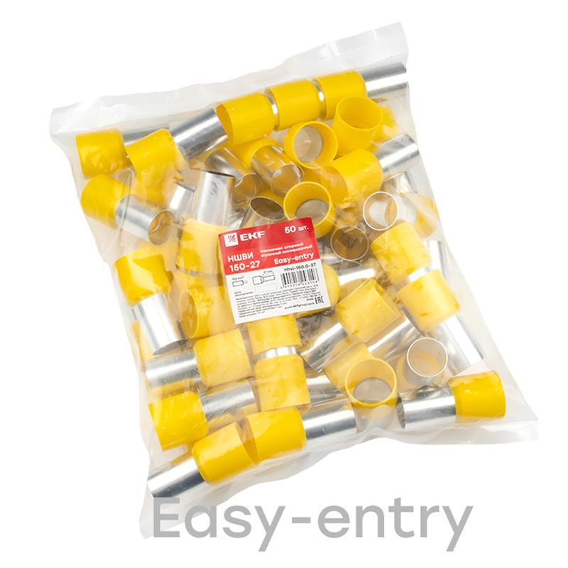 Изображение товара Наконечник EKF штыревой втулочный НШвИ 150-27, 50 шт