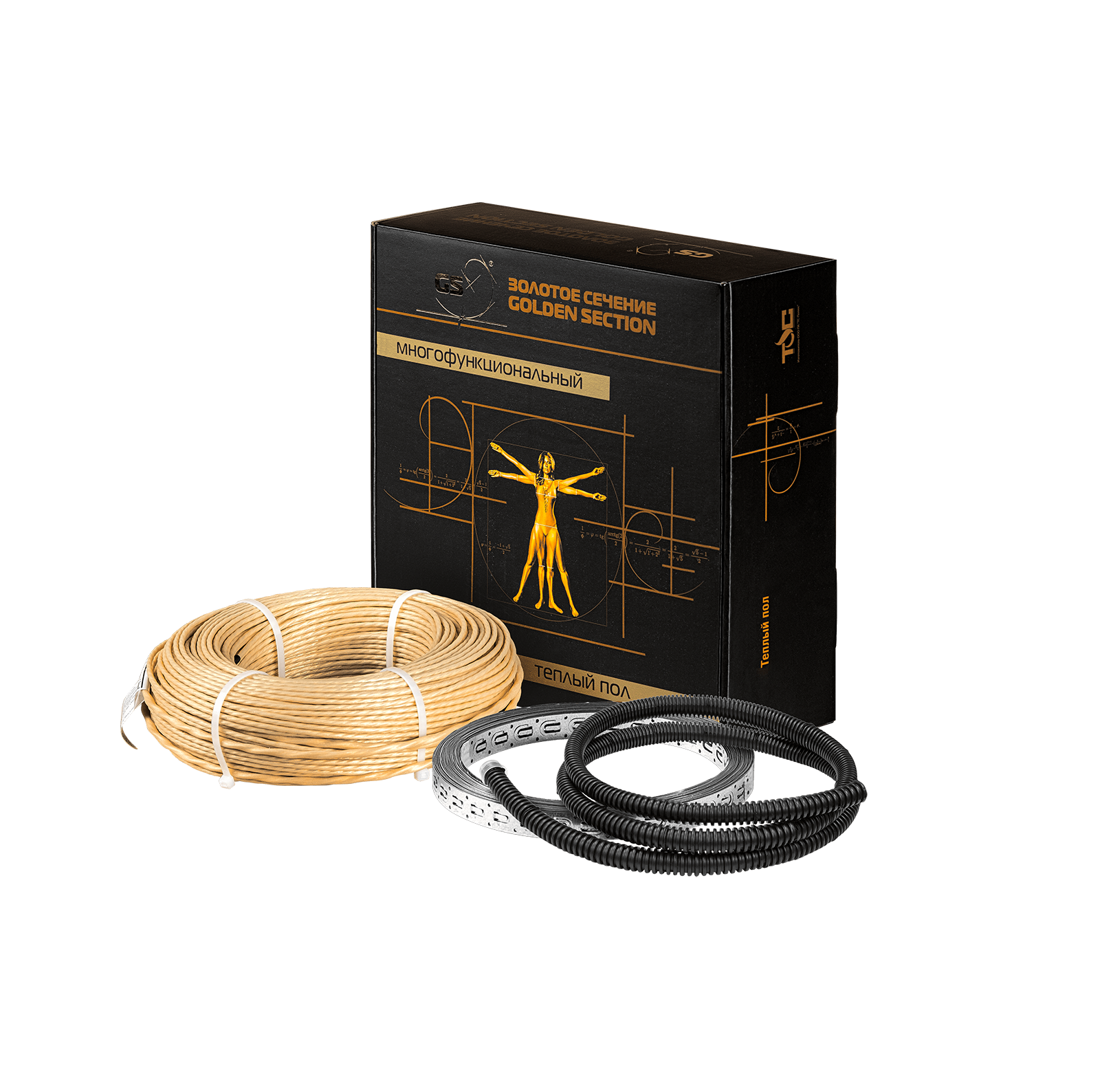 Изображение товара Нагревательный мат для теплого пола Золотое сечение GS-80-5.0 0.5 м2 80 Вт