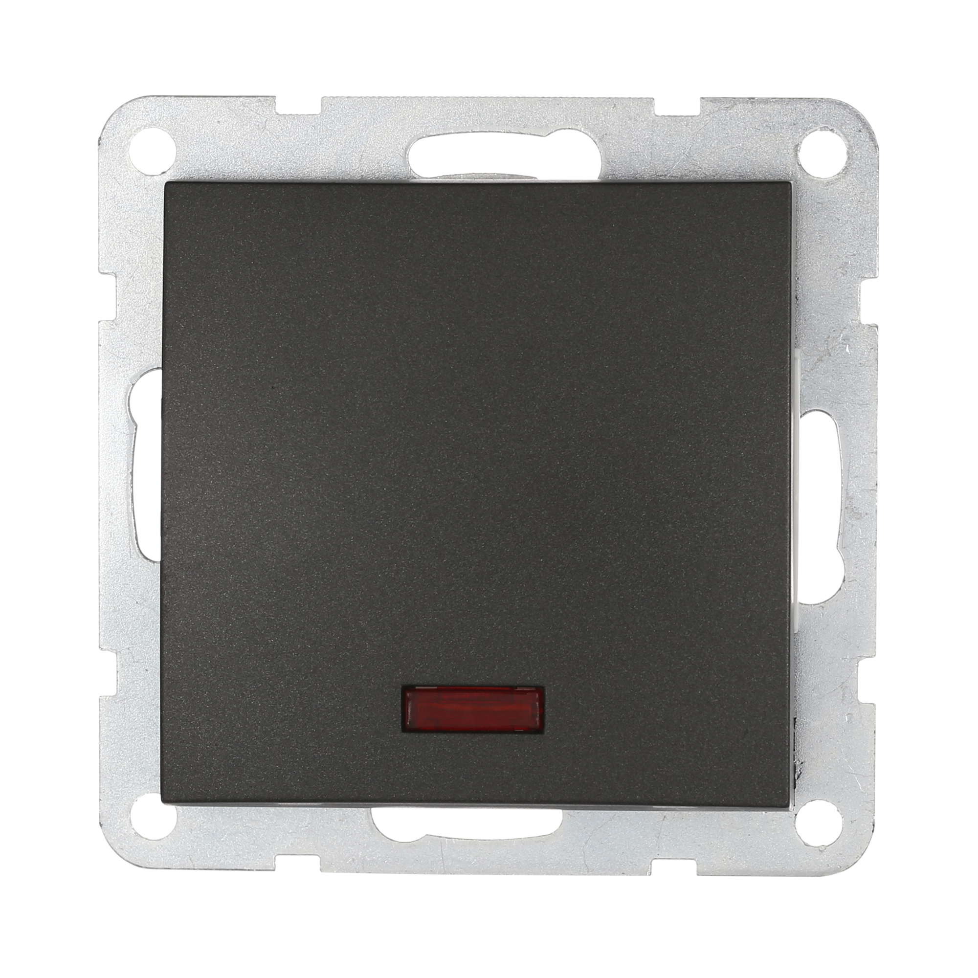 Изображение товара Выключатель встраиваемый LK studio LK60 с индикатором, 1 клавиша, черный бархат