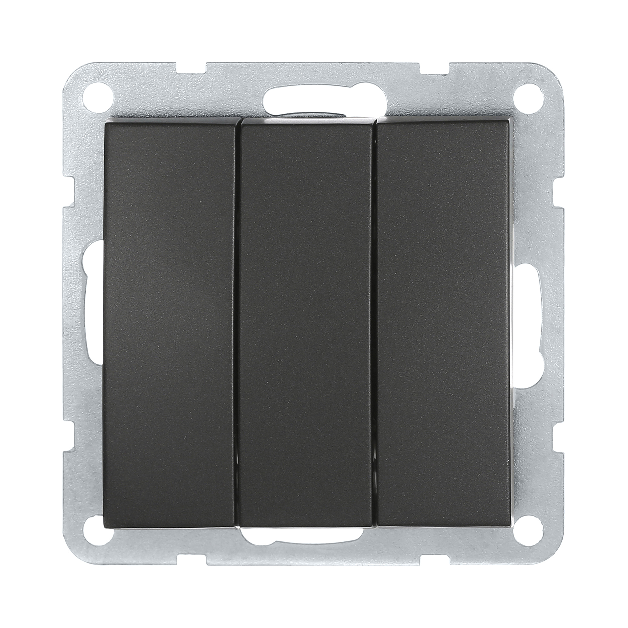 Изображение товара LK STUDIO LK60 862108-1 3KЛ, встраиваемый выключатель, черный бархат