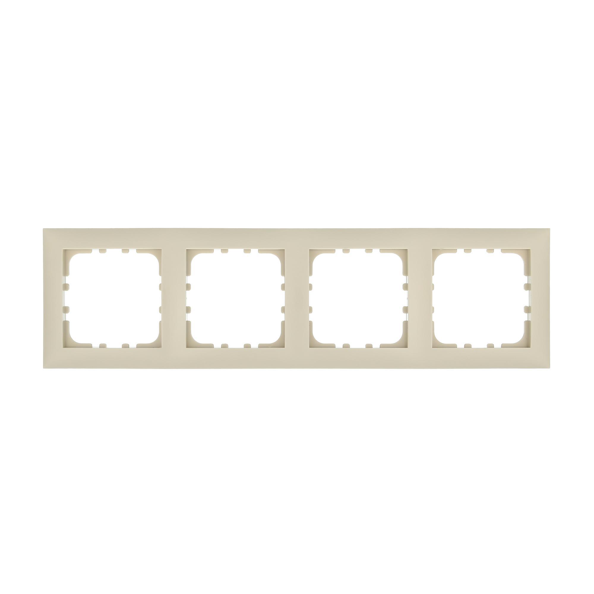 Изображение товара Лк студио LK60 рамка 4 поста бежевый накладной монтаж