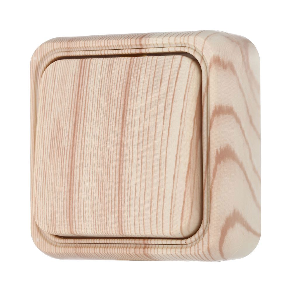 Изображение товара Выключатель накладной Lk studio LK STANDARD 810125 1 клавиша цвет сосна Изображение товара Выключатель накладной Lk studio LK STANDARD 810125 1 клавиша цвет сосна