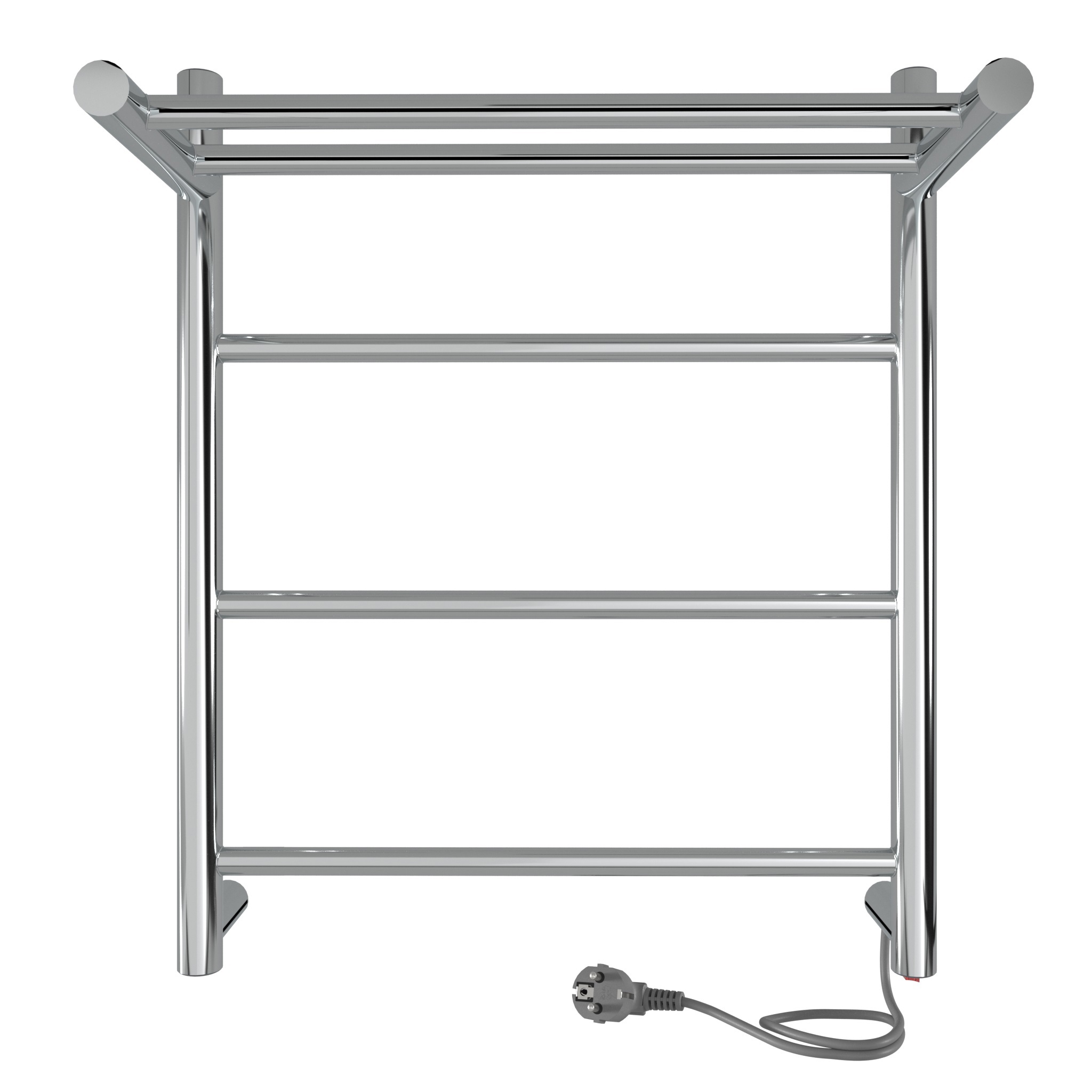 Изображение товара Электрический полотенцесушитель Indigo Line 400x500 мм с полкой и мощностью 50 Вт