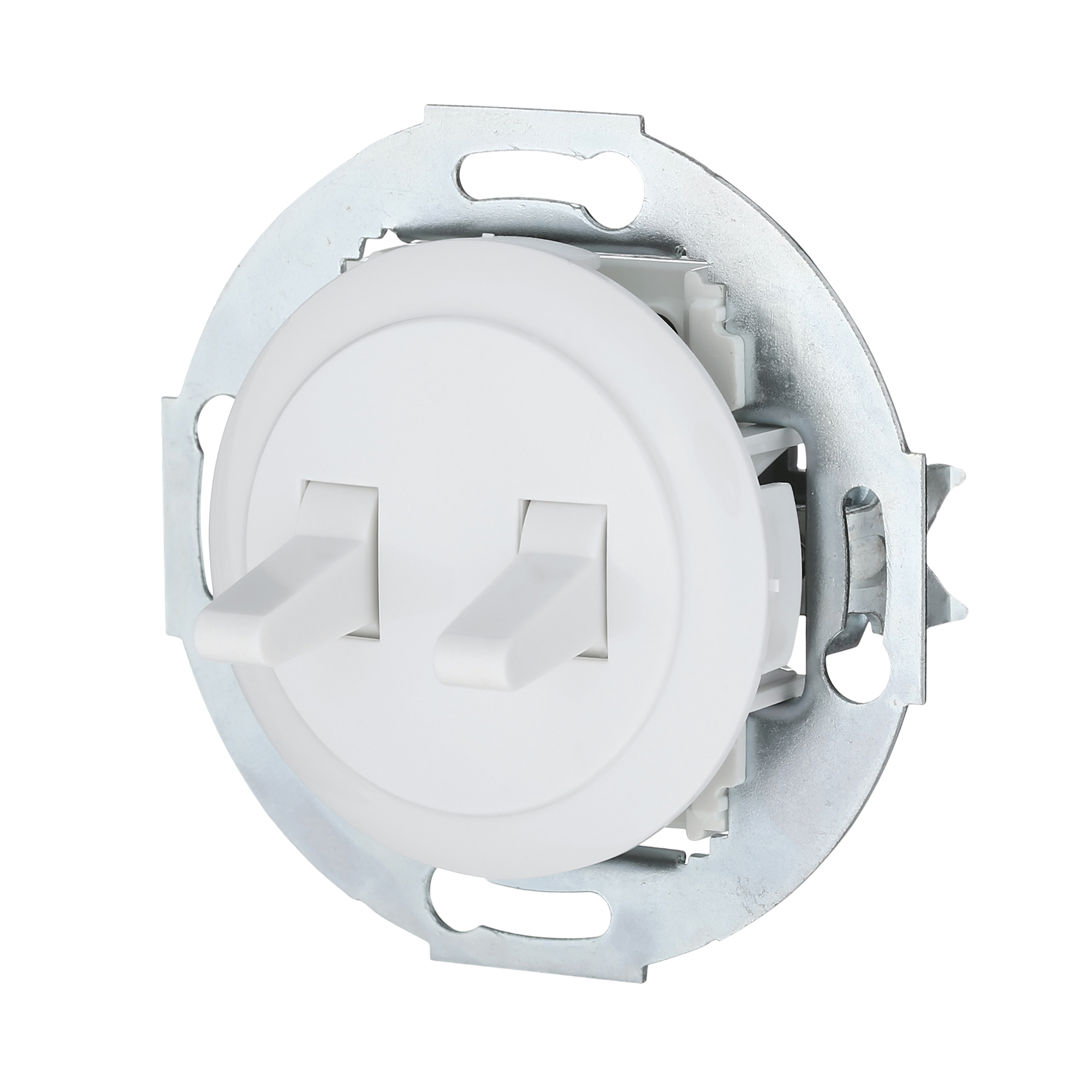 Изображение товара Выключатель встраиваемый Экопласт LK Vintage 882304-1 2 клавиши белый