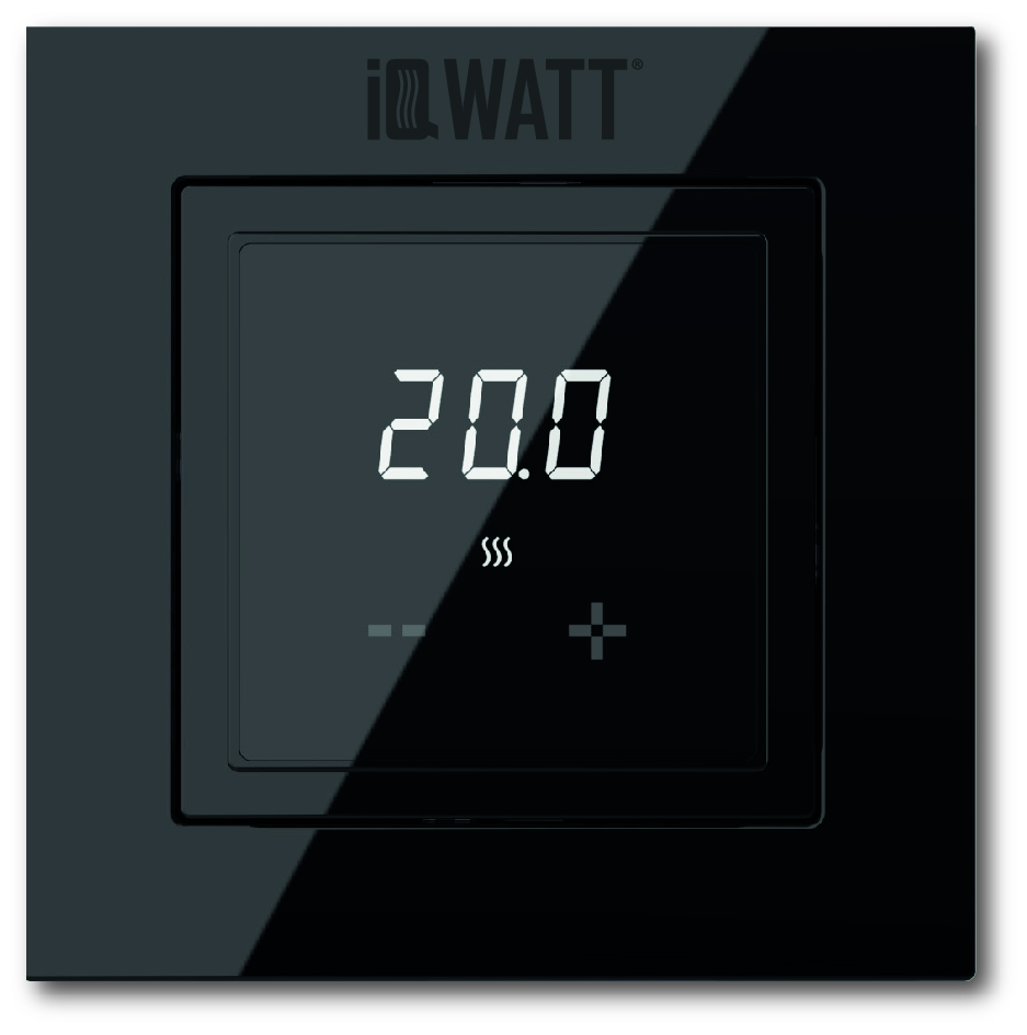 Изображение товара Электронный терморегулятор для теплого пола IQ THERMOSTAT D черный