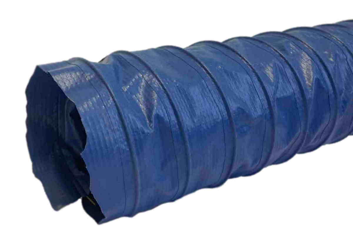 Изображение товара Воздуховод из полиэстера и ПВХ TEX PVC-F-300-100/10, 100 мм, 10 м, синий