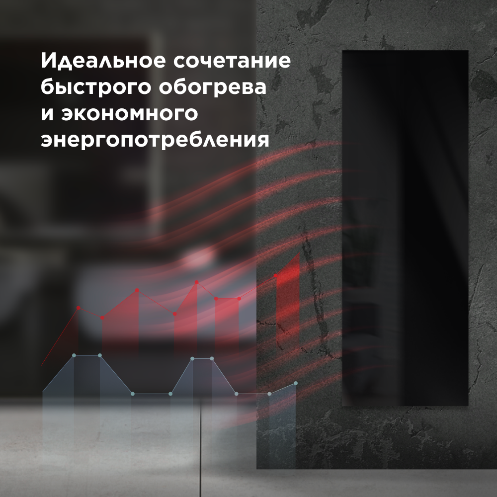 Изображение товара Умный обогреватель Joule JPSH02 700 Вт черный Wi-Fi управление