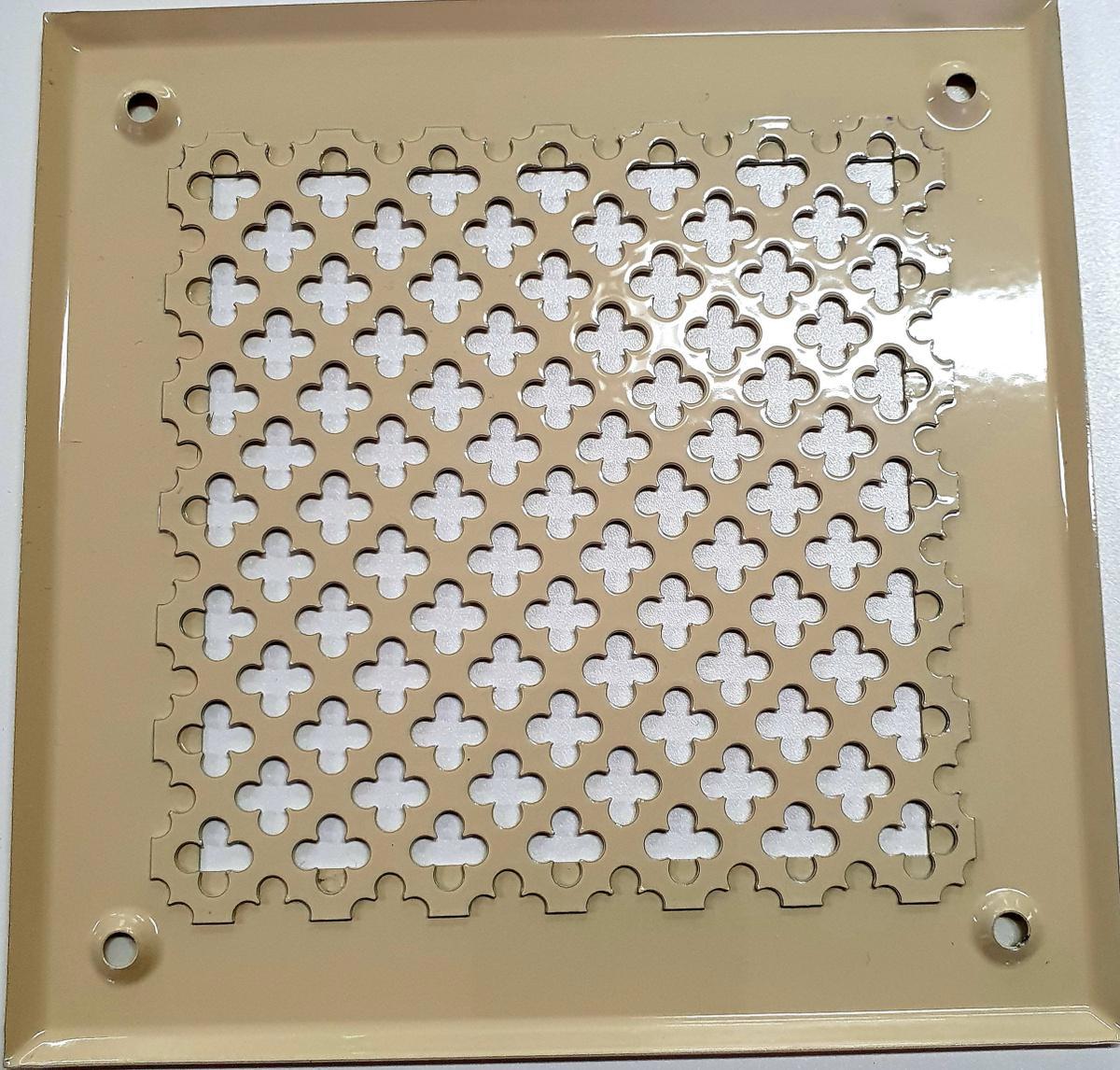 Изображение товара Решетка вентиляционная Шамрай VRC00150S13 150x150 мм металл цвет кремовый