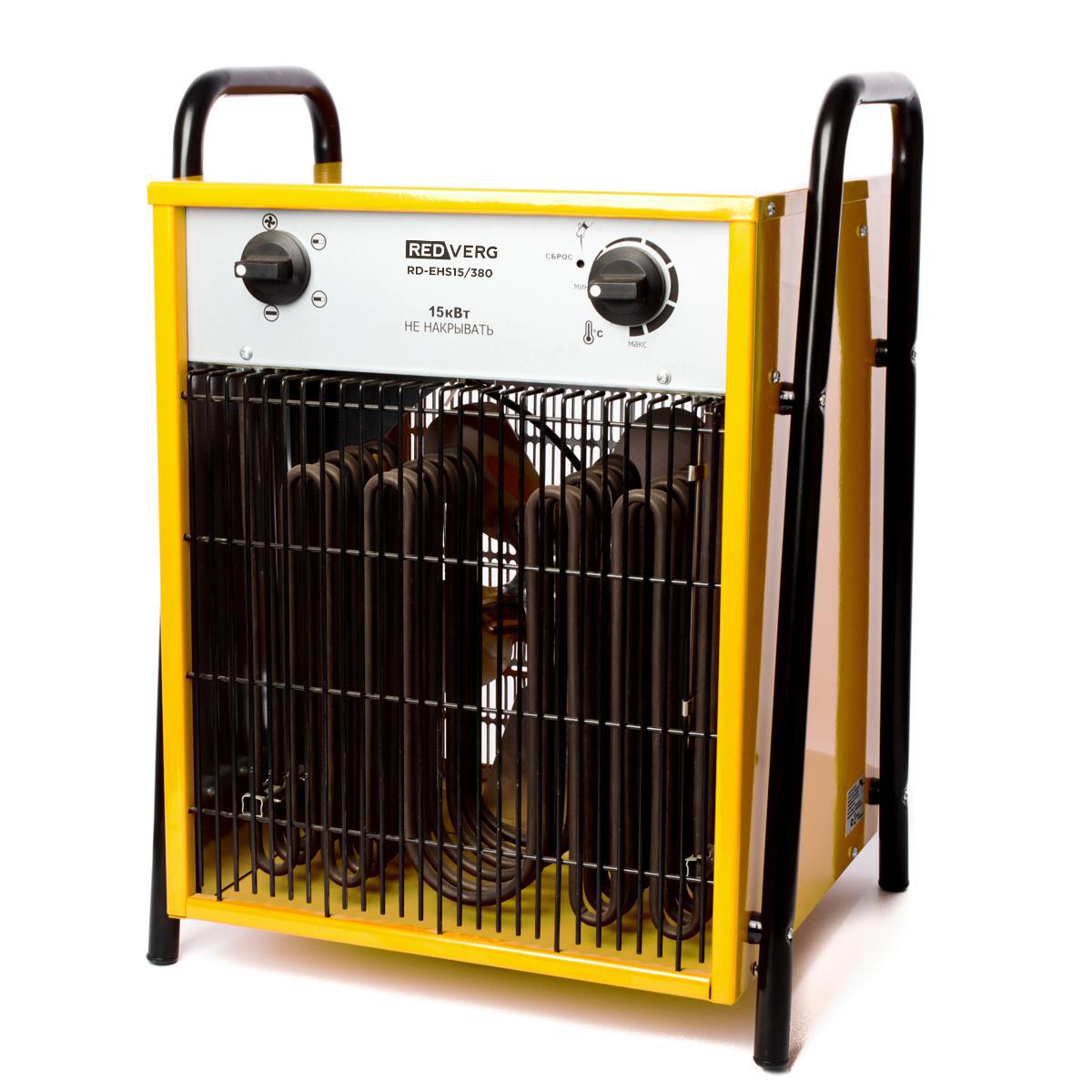 Изображение товара Электрическая тепловая пушка RedVerg RD-EHS15/380 15000 Вт для обогрева помещений