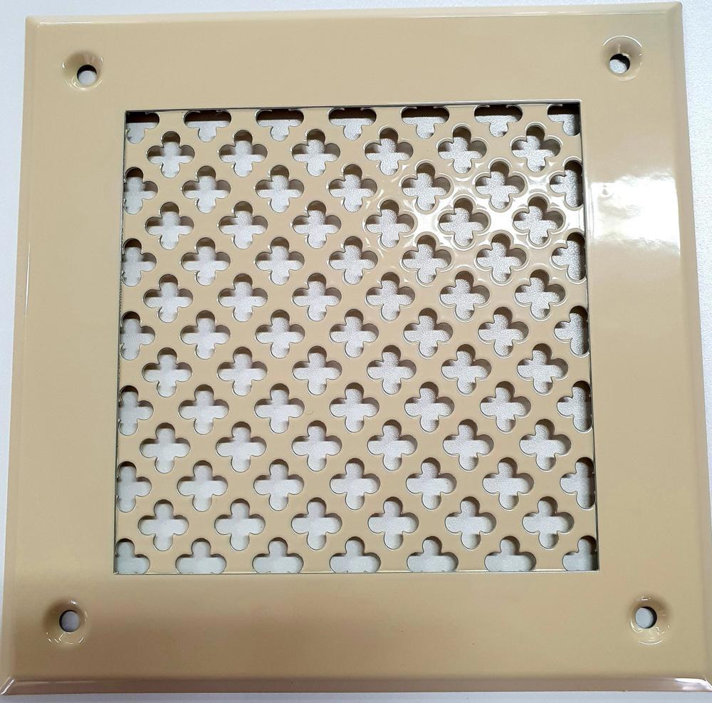 Изображение товара Решетка вентиляционная Шамрай VRC00227S 210x210 мм металл цвет кремовый