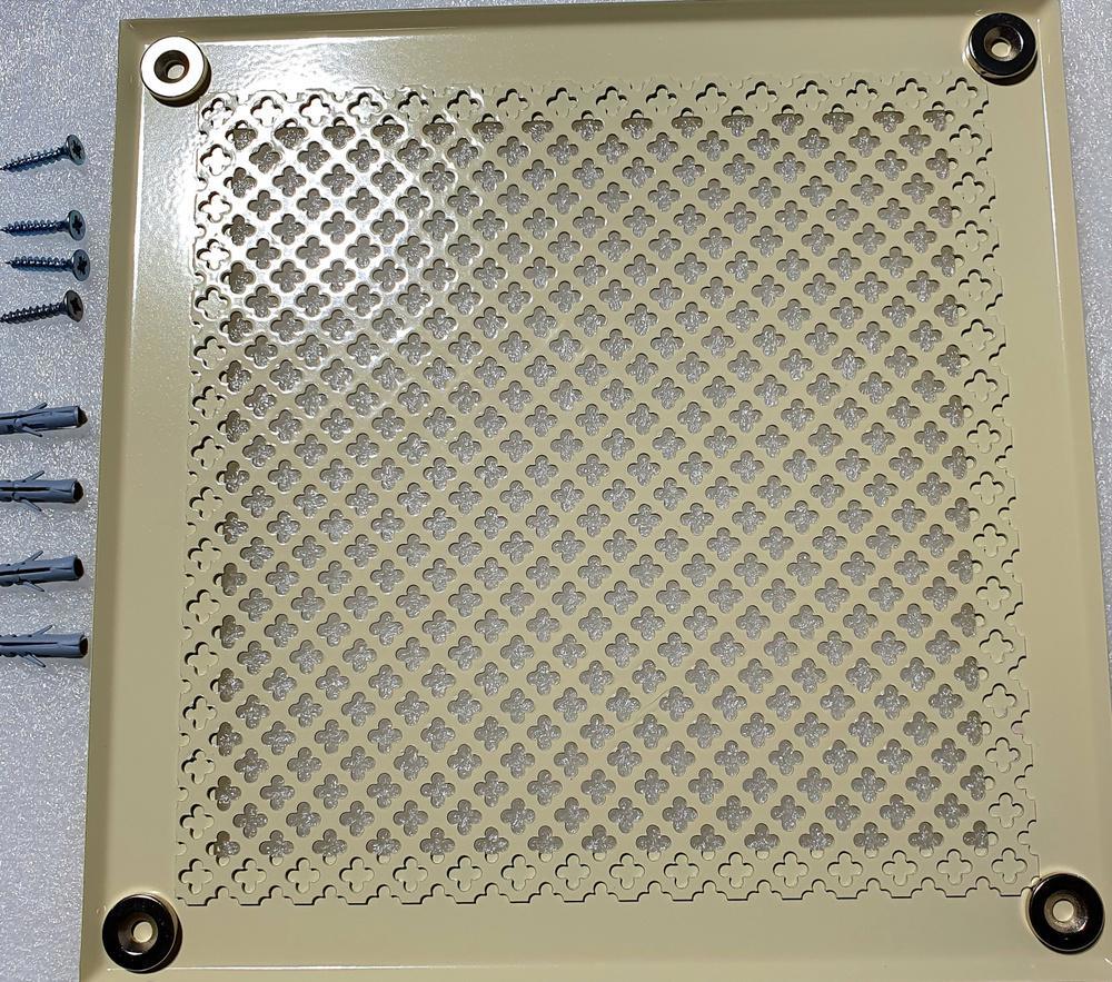 Изображение товара Вентиляционная решетка ШАМРАЙ VRC00211 200x200 мм кремовая на магните