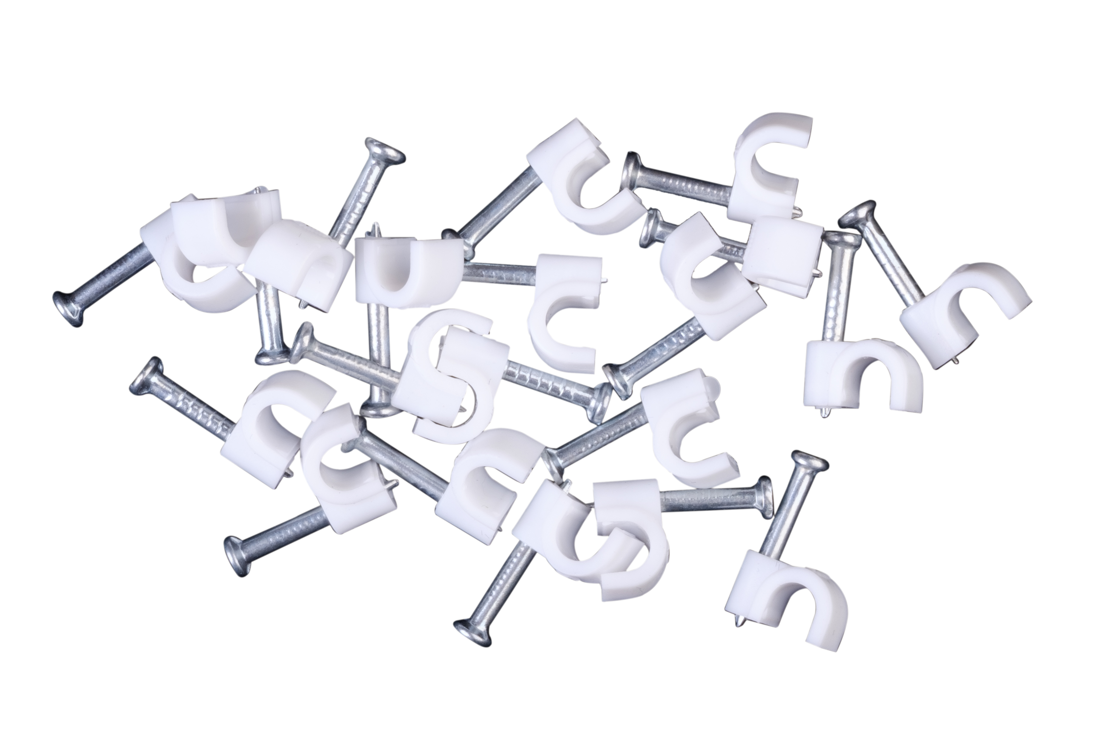 Изображение товара DUWI скоба кабельная круглая 8 мм белая (20 шт)