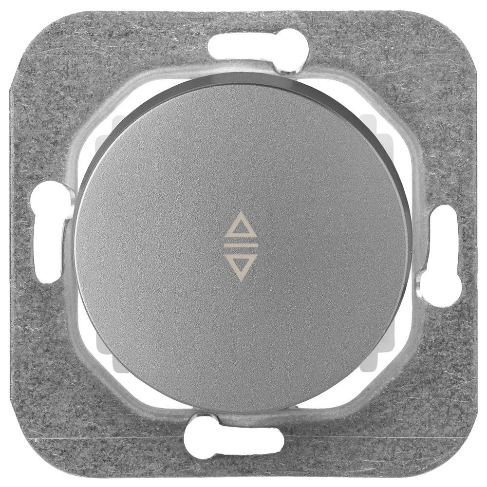 Изображение товара Выключатель перекрестный встроенный BYLECTRICA Прованс C6/2 10-3362 серебро 1 клавиша