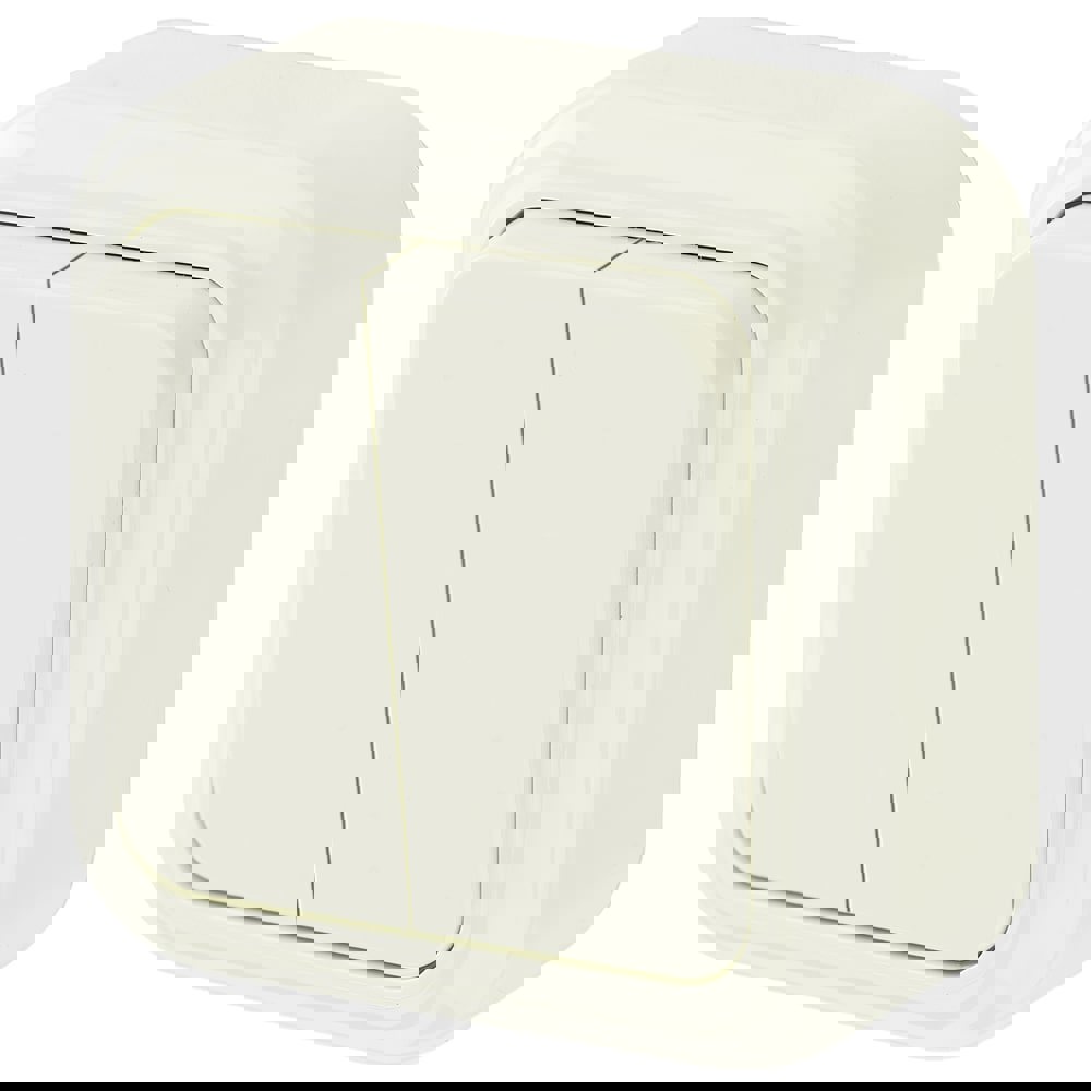 Изображение товара Выключатель накладной Bylectrica Пралеска А56-134 2 клавиши цвет бежевый