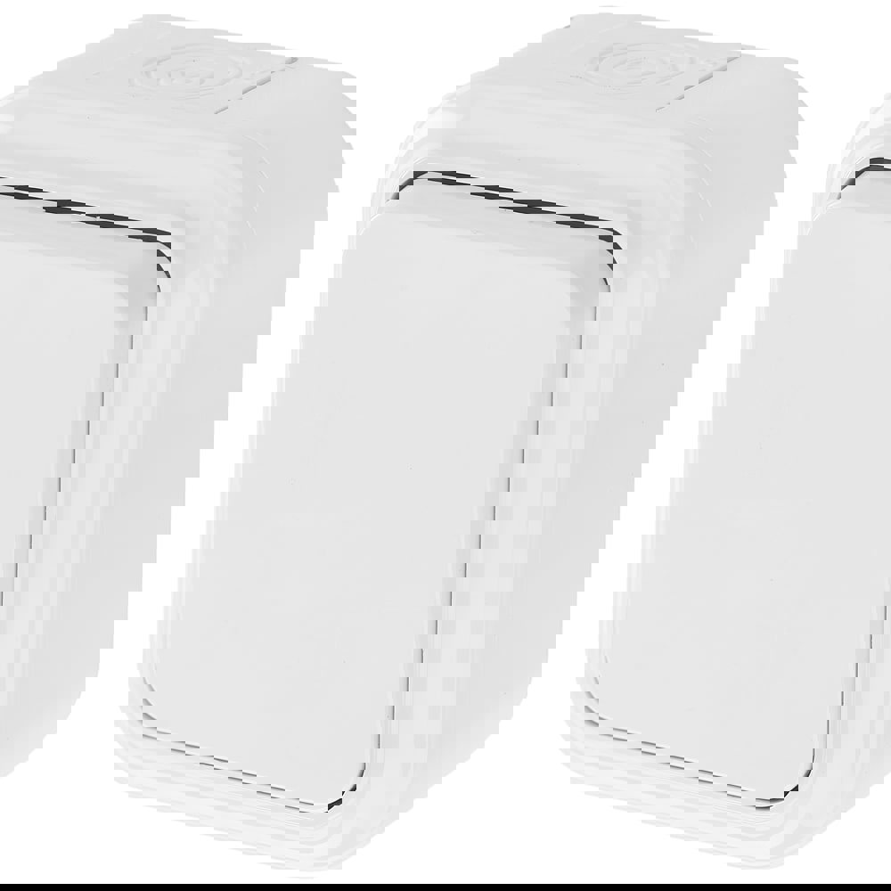 Изображение товара Выключатель накладной Bylectrica Пралеска аква А14-100 1 клавиша цвет белый