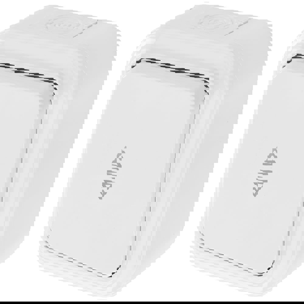 Изображение товара Выключатель перекрестный накладной BYLECTRICA Пралеска аква А6 2 10-872 1 клавиша белый