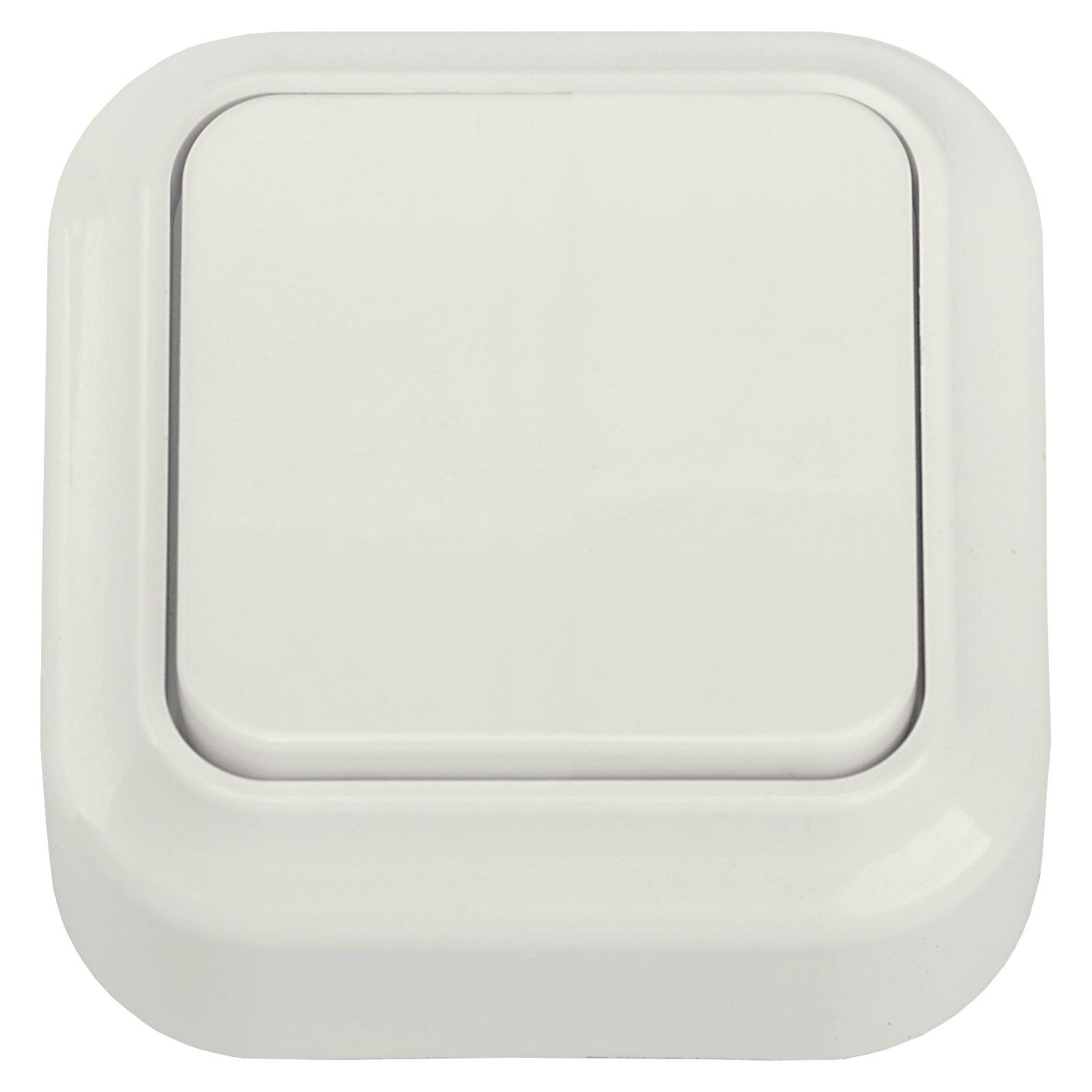 Изображение товара Bylectrica А110-2101 — выключатель накладной 1 клавиша, бежевый, IP20, 60×60 мм