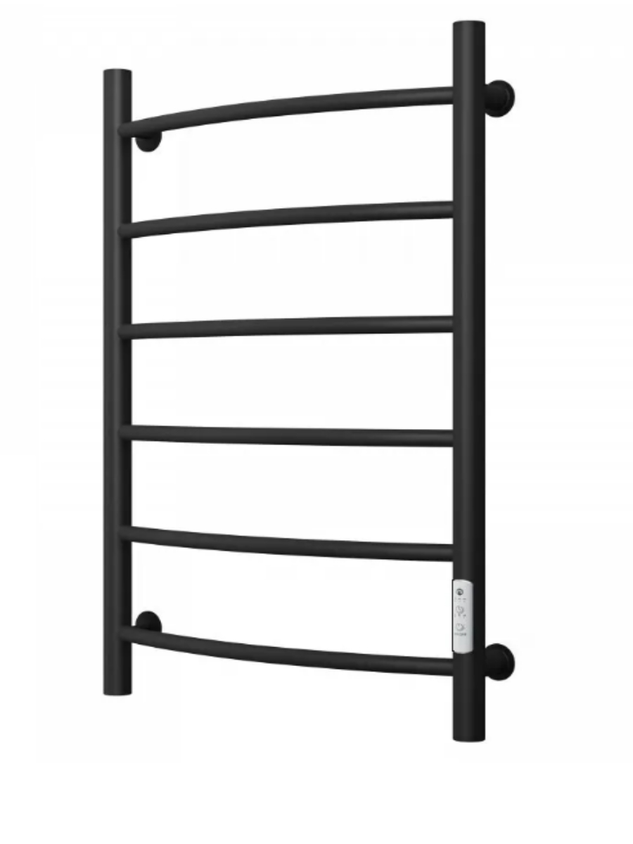 Изображение товара Электрический полотенцесушитель Маргроид В4 220 Вт черный матовый лесенка