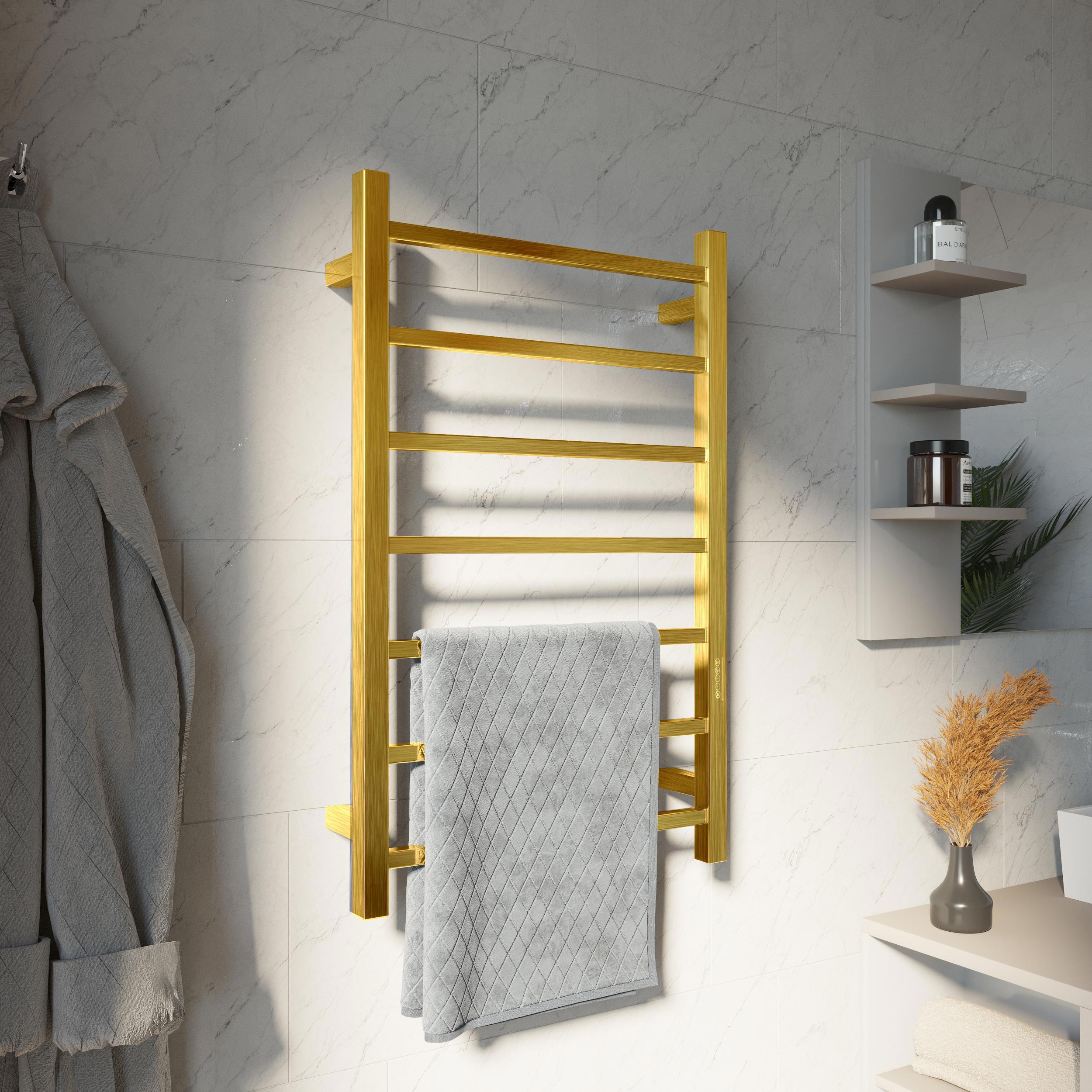 Изображение товара Электрический полотенцесушитель Termlux 80 Вт 50x80 см золотой с защитой IP55