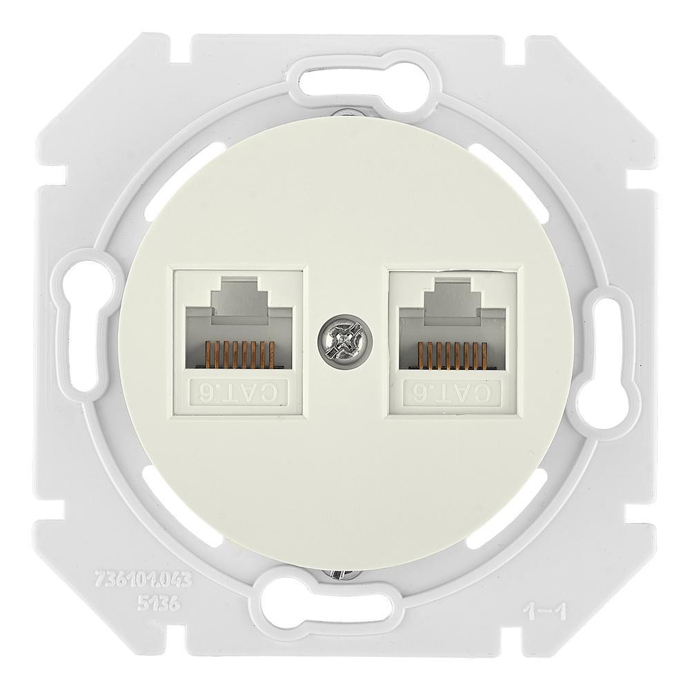 Изображение товара Розетка компьютерная встраиваемая Bylectrica Прованс РК216-6312 бежевый цвет бежевый