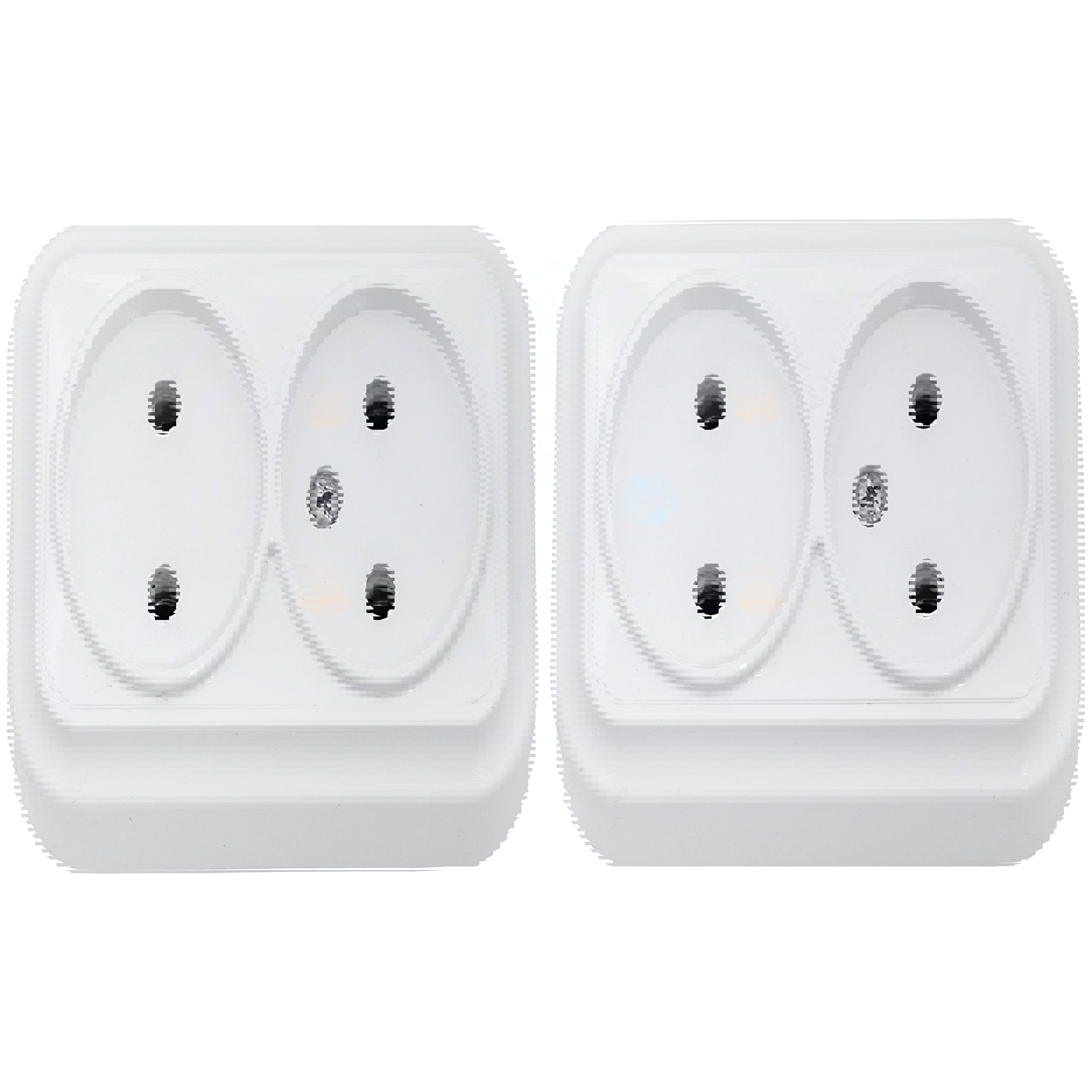 Изображение товара Розетка двойная накладная Bylectrica Вариант РА16-0141 цвет белый