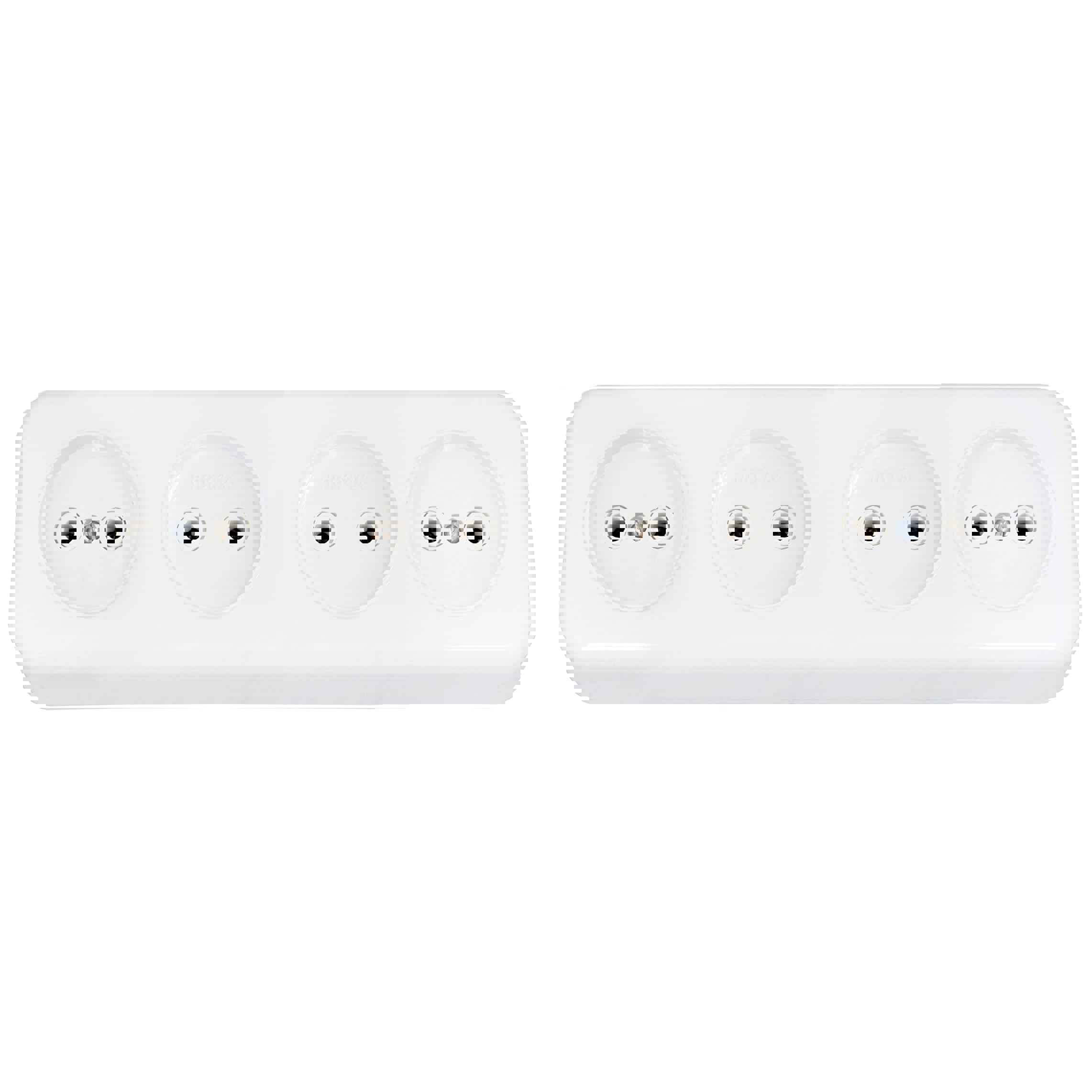 Изображение товара BYLECTRICA РА16-246: 4-постовая накладная розетка C, 250 В, 16 А, белый