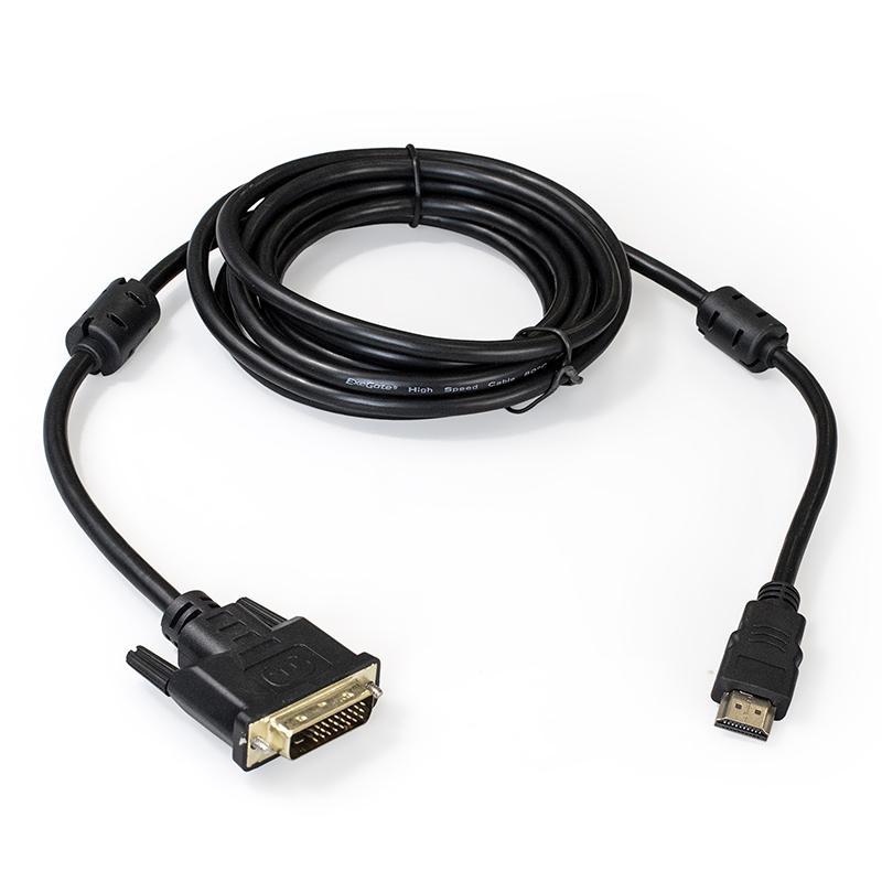 Изображение товара ExeGate HDMI-DVI 3м EX-CC-HDMIM-DVIM-3.0