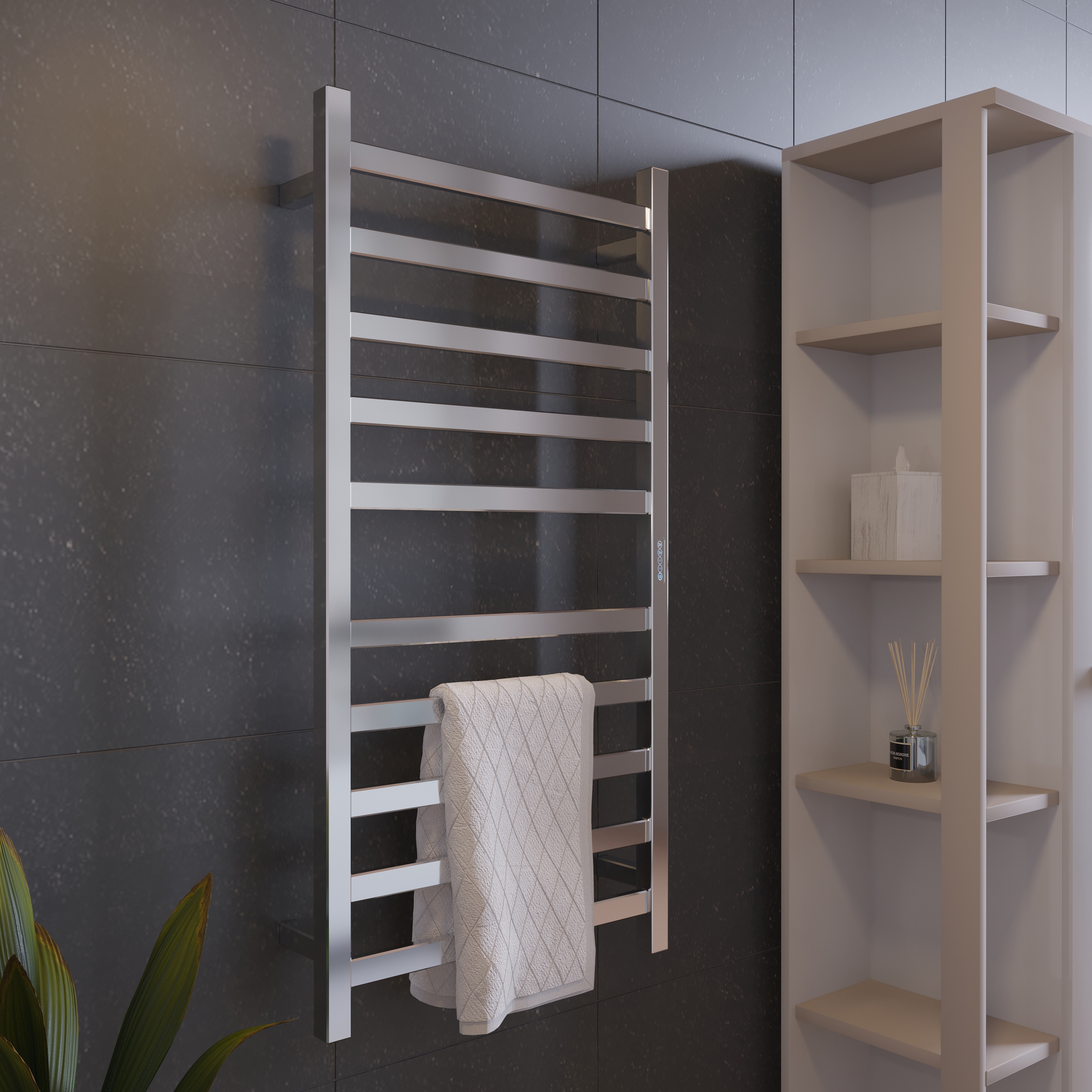 Изображение товара Электрический полотенцесушитель TERMLUX TLHQ10-10ES30 500x1000 мм