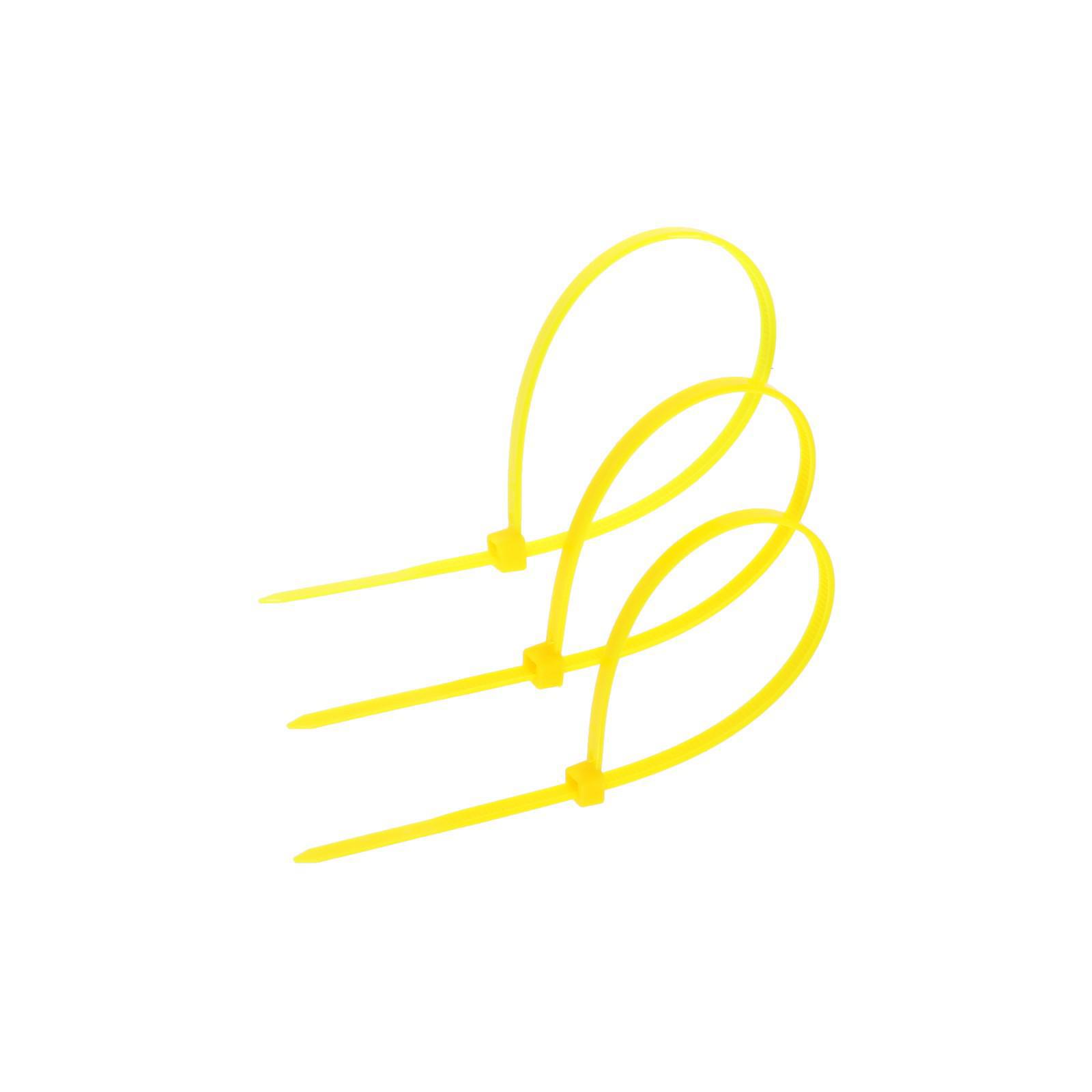 Изображение товара Хомут нейлоновый Тундра krep для стяжки 3.6 x 200 мм цвет желтый 100 шт