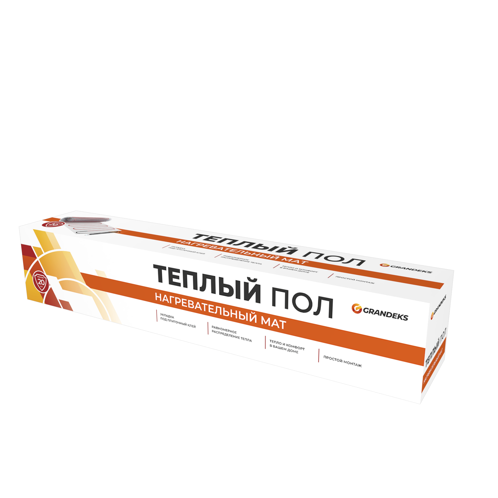 Изображение товара Нагревательный мат для теплого пола Grandeks G2 1.5 м² 225 Вт