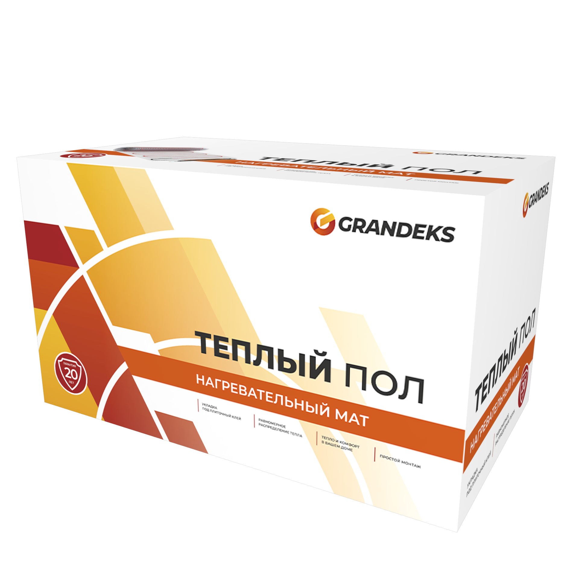 Изображение товара Нагревательный мат GRANDEKS G2 10 м² 1500 Вт для теплого пола Россия